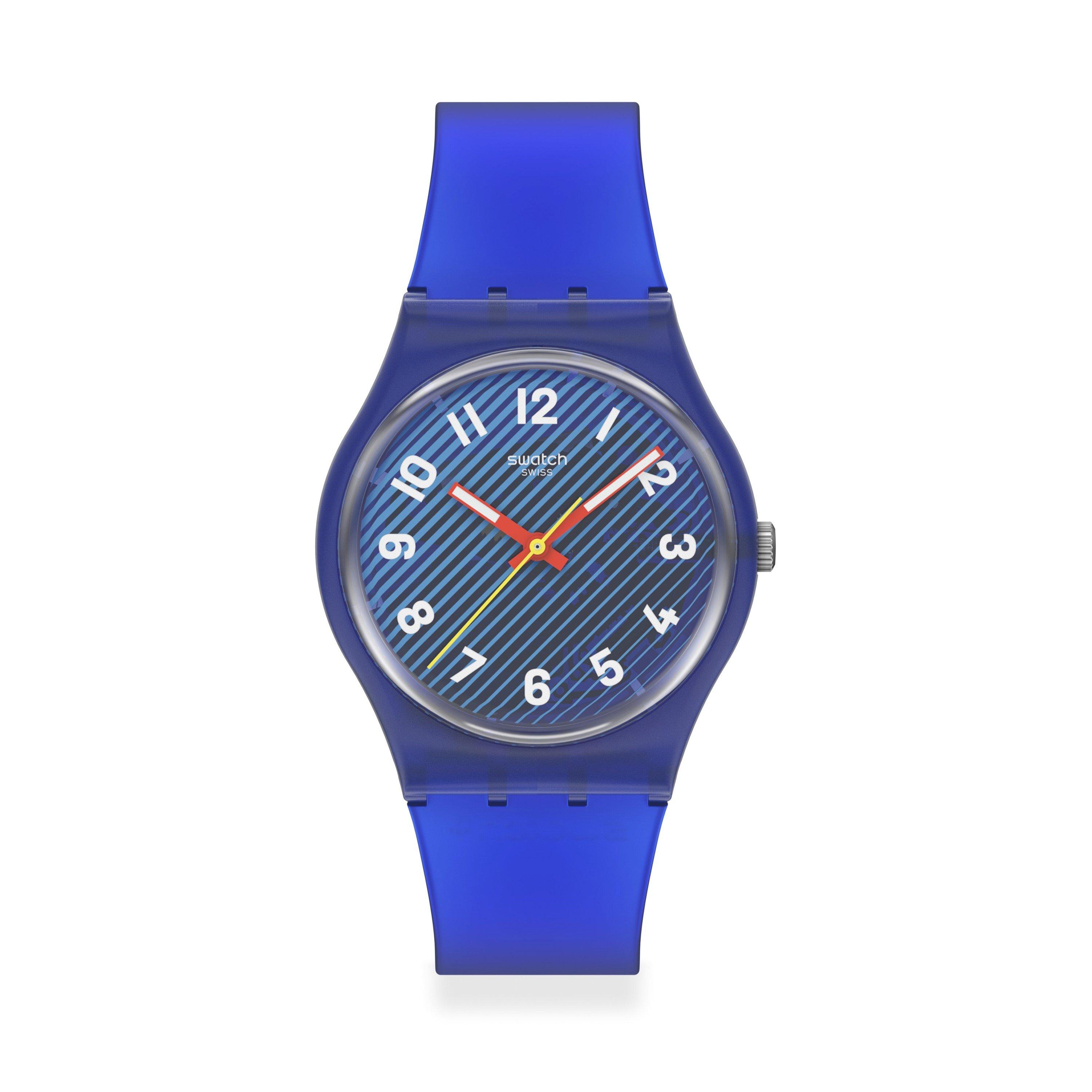 Swatch Essentials Analogue Quartz Watch - Water - 34MM