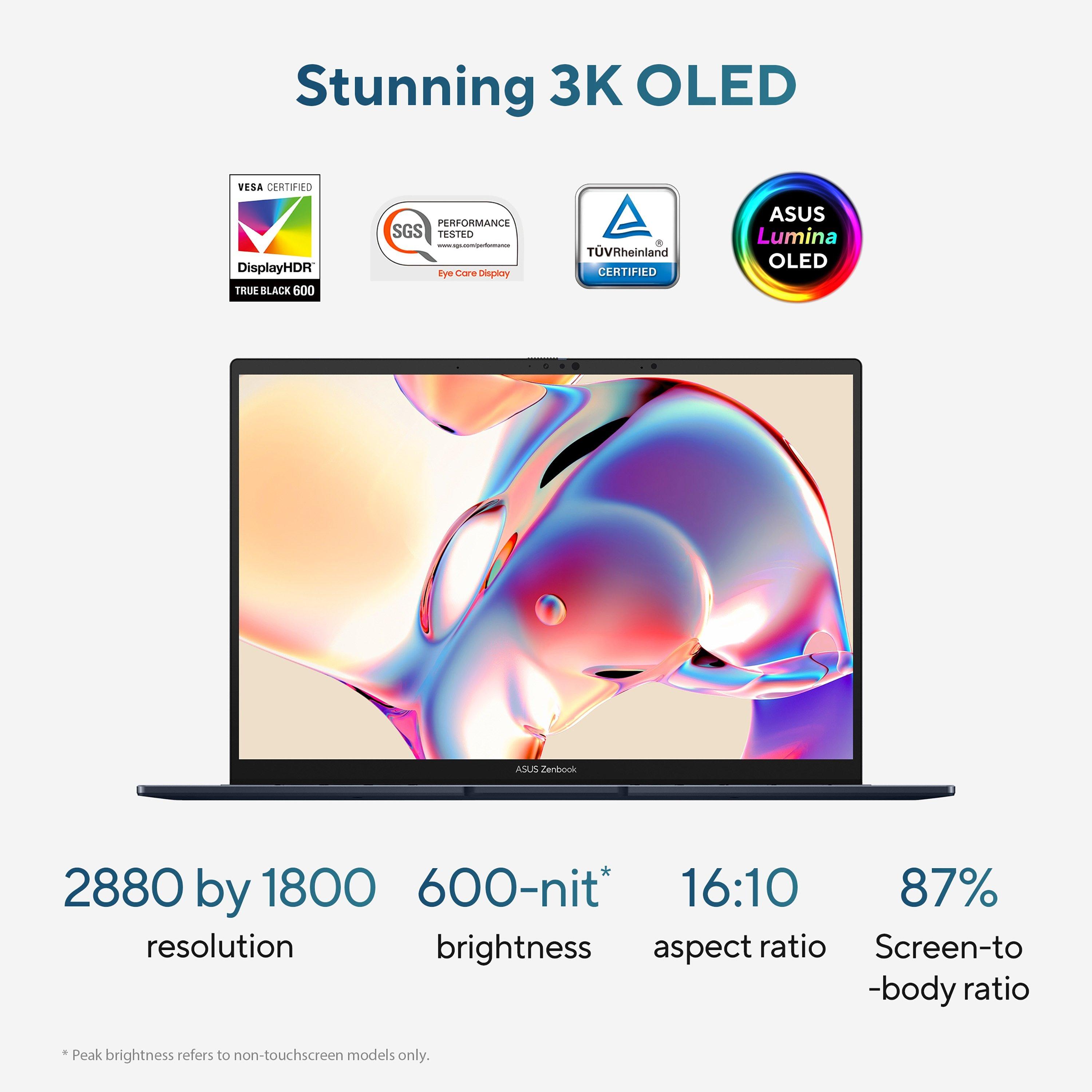 Dunkelblau - ASUS - ASUS Zenbook 14 OLED UX3405CA 14Inch Touchscreen Laptop - Intel Core Ultra 9 285H 32GB 1TB - 7