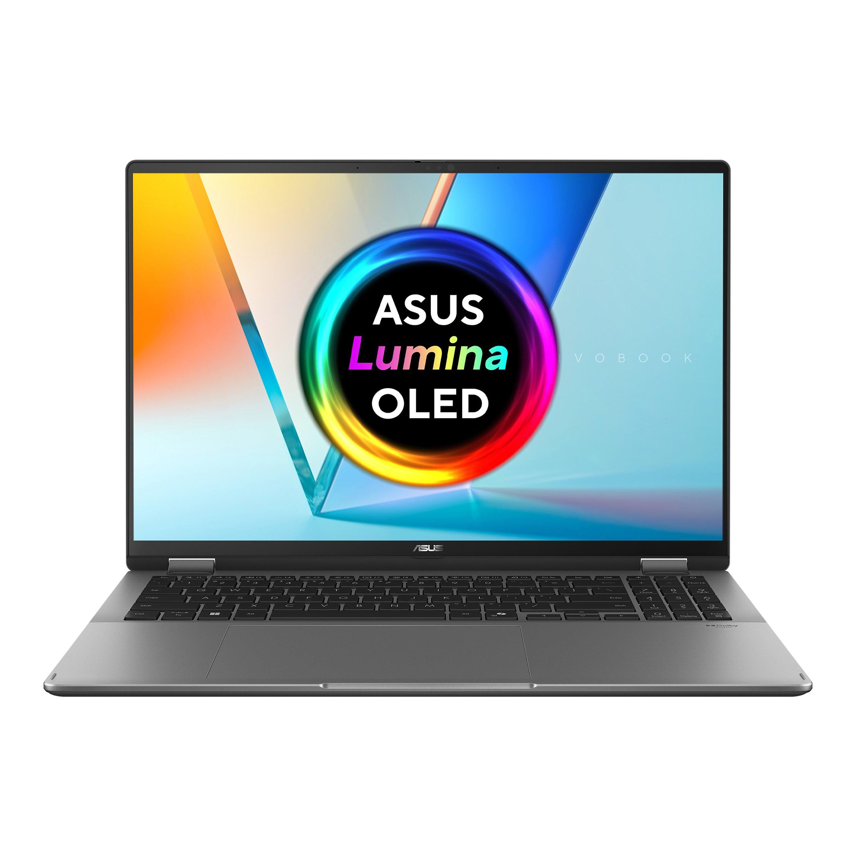 Grau - ASUS - ASUS Vivobook 14 Flip TP3407SA 2 in 1 Laptop - Intel Core Ultra 7 256V 16GB 1TB - 1