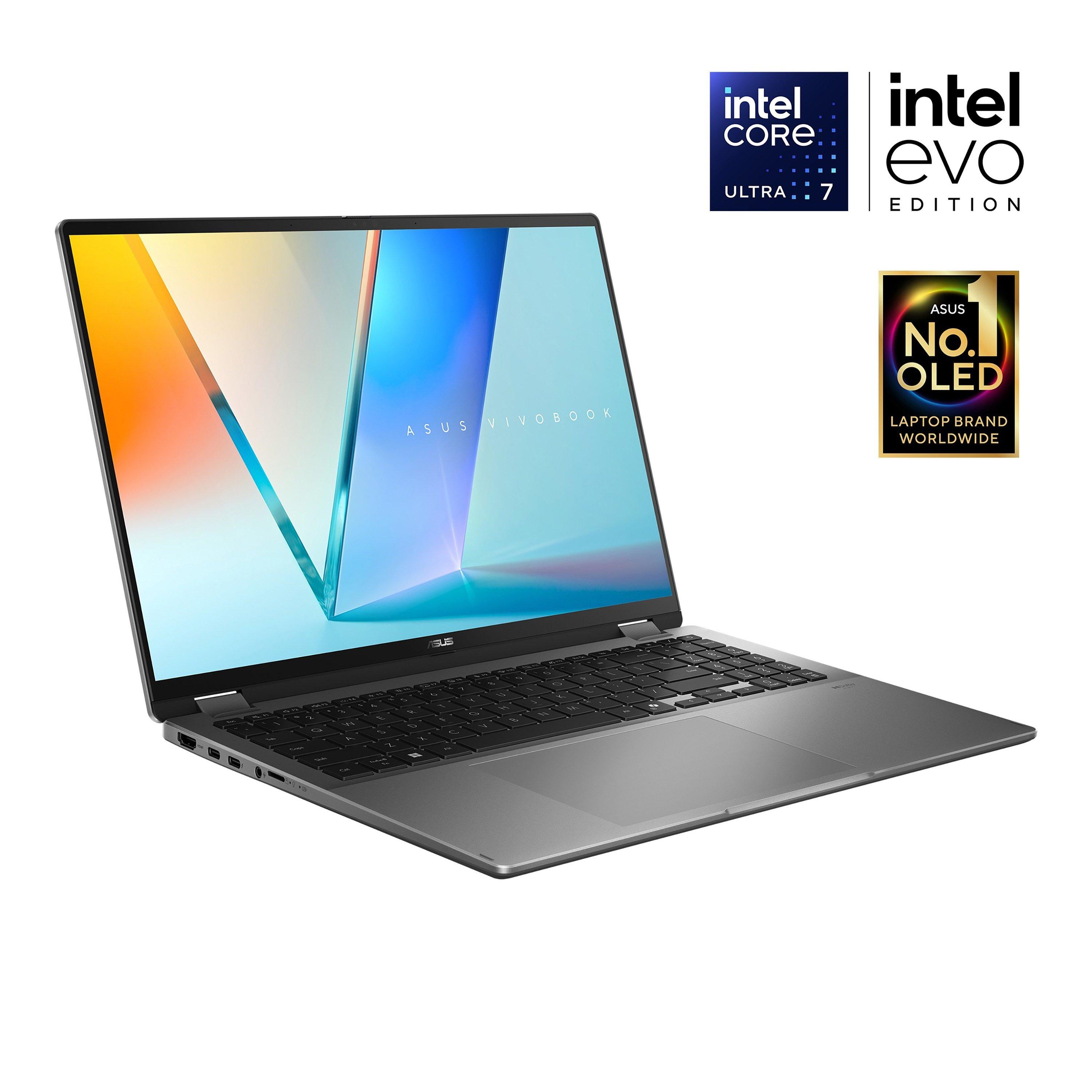 Grau - ASUS - ASUS Vivobook 14 Flip TP3407SA 2 in 1 Laptop - Intel Core Ultra 7 256V 16GB 1TB - 4