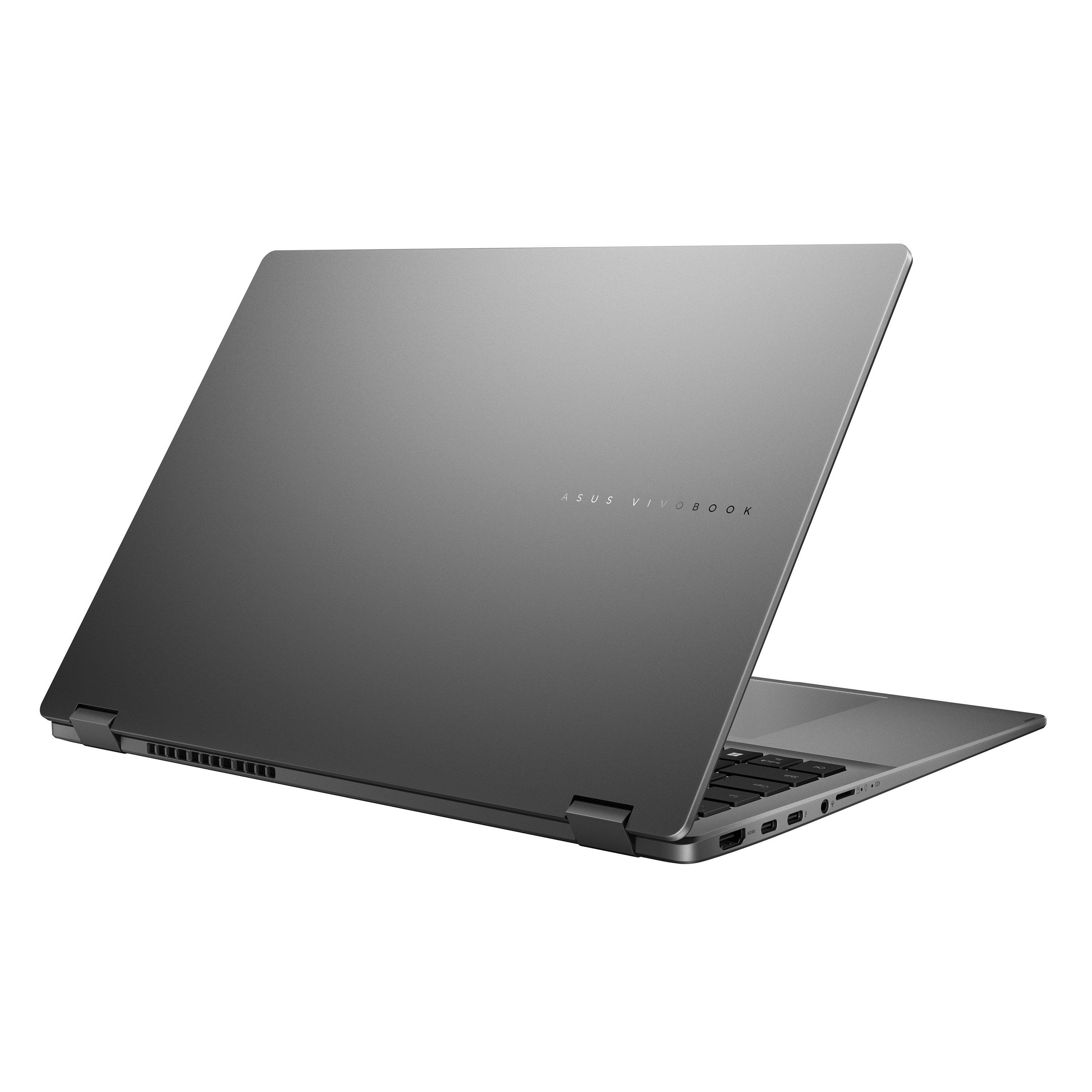 Grau - ASUS - ASUS Vivobook 14 Flip TP3407SA 2 in 1 Laptop - Intel Core Ultra 7 256V 16GB 1TB - 5
