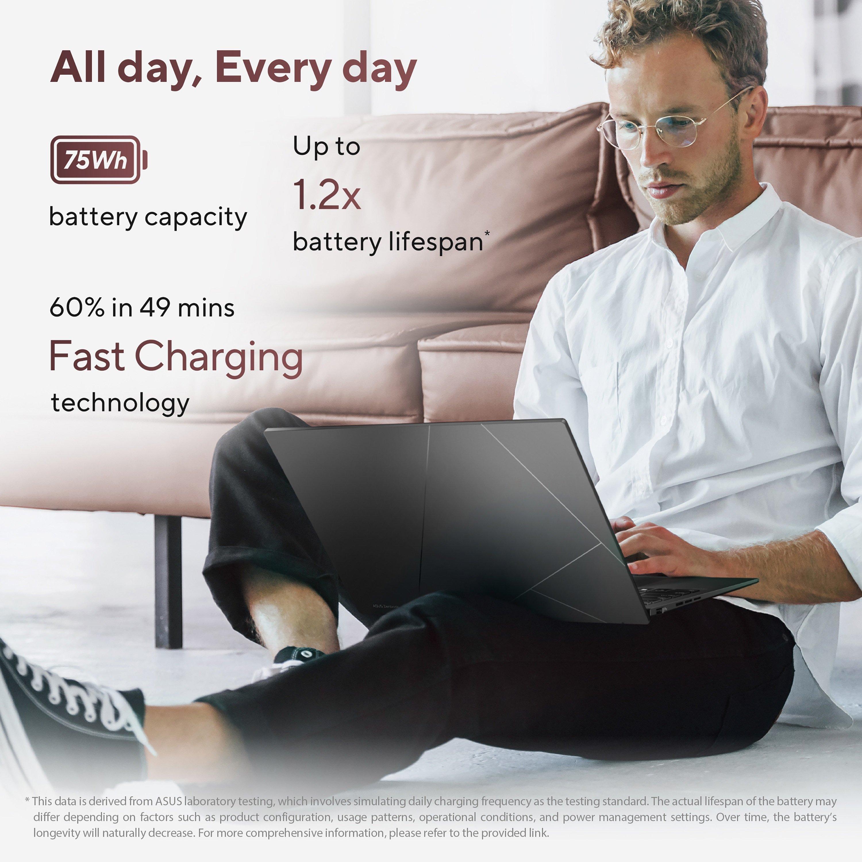 Schwarz - ASUS - ASUS Zenbook 14 OLED UM3406KA 14Inch Laptop - AMD Ryzen AI 5 340 16GB 1TB - 7