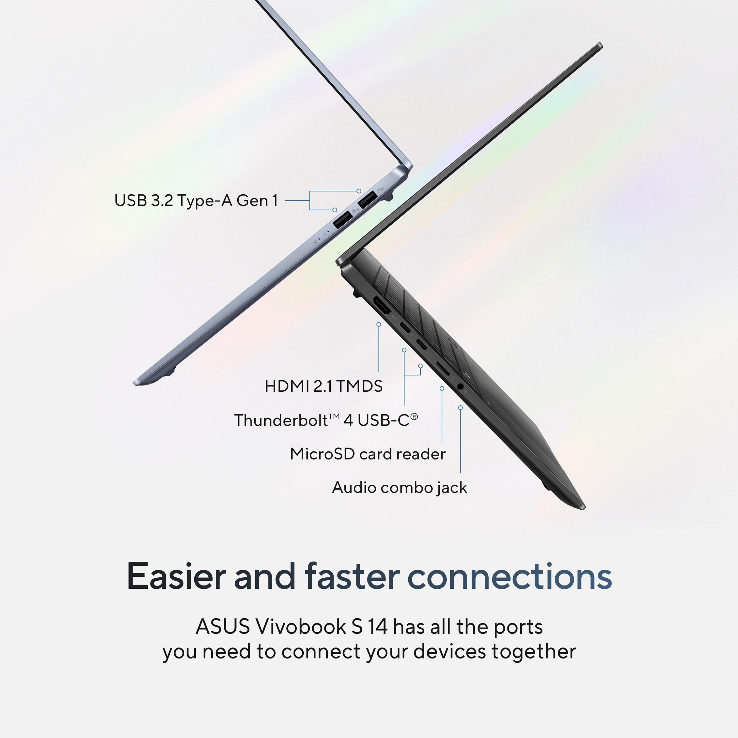 Hellblau - ASUS - ASUS Vivobook S 14 OLED S5406SA 14Inch Laptop - Intel Core Ultra 7 256V 16GB 1TB - 5