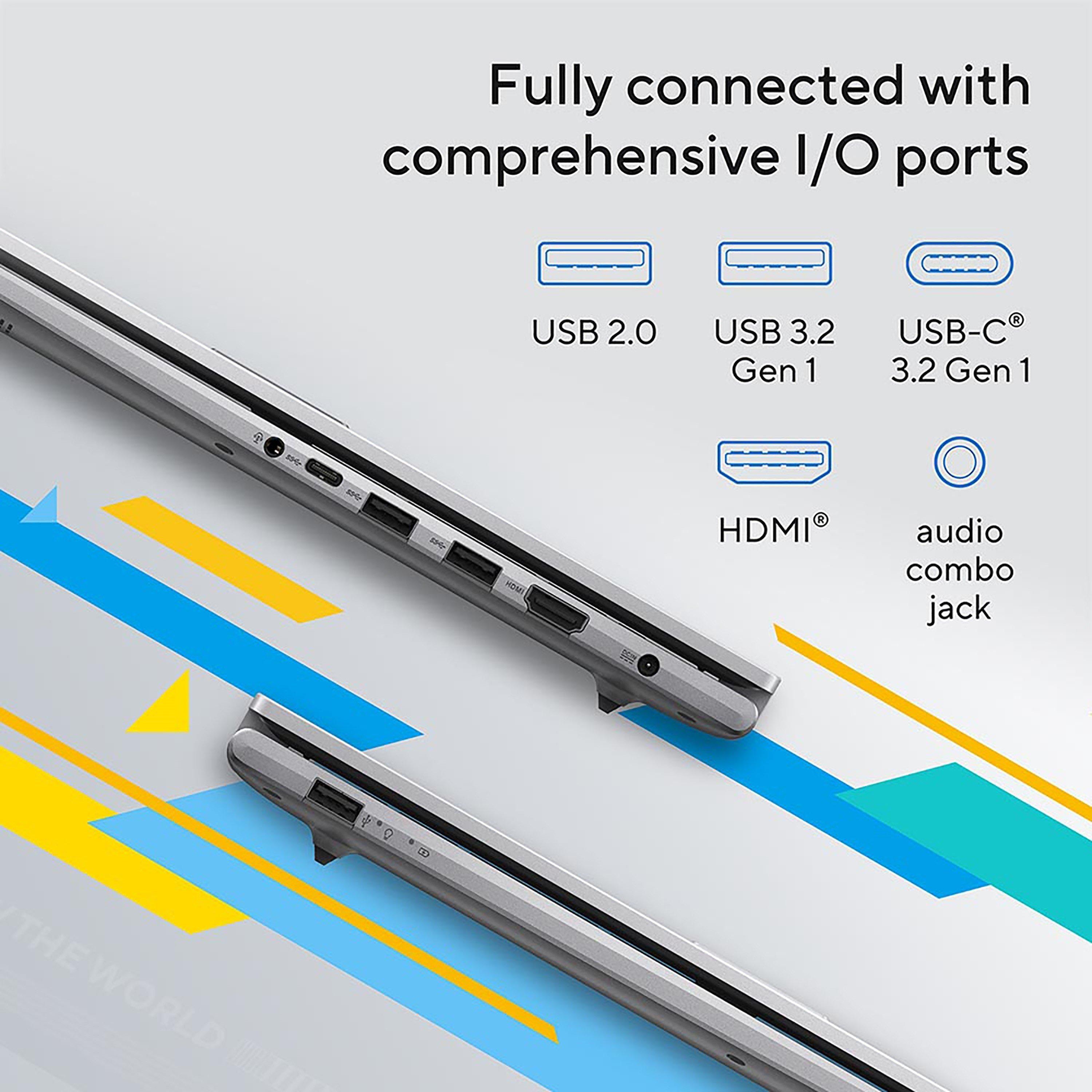 Silber - ASUS - ASUS Vivobook 17 X1704VA 17Inch Laptop - Intel Core 5 120U 8GB 512GB - 8