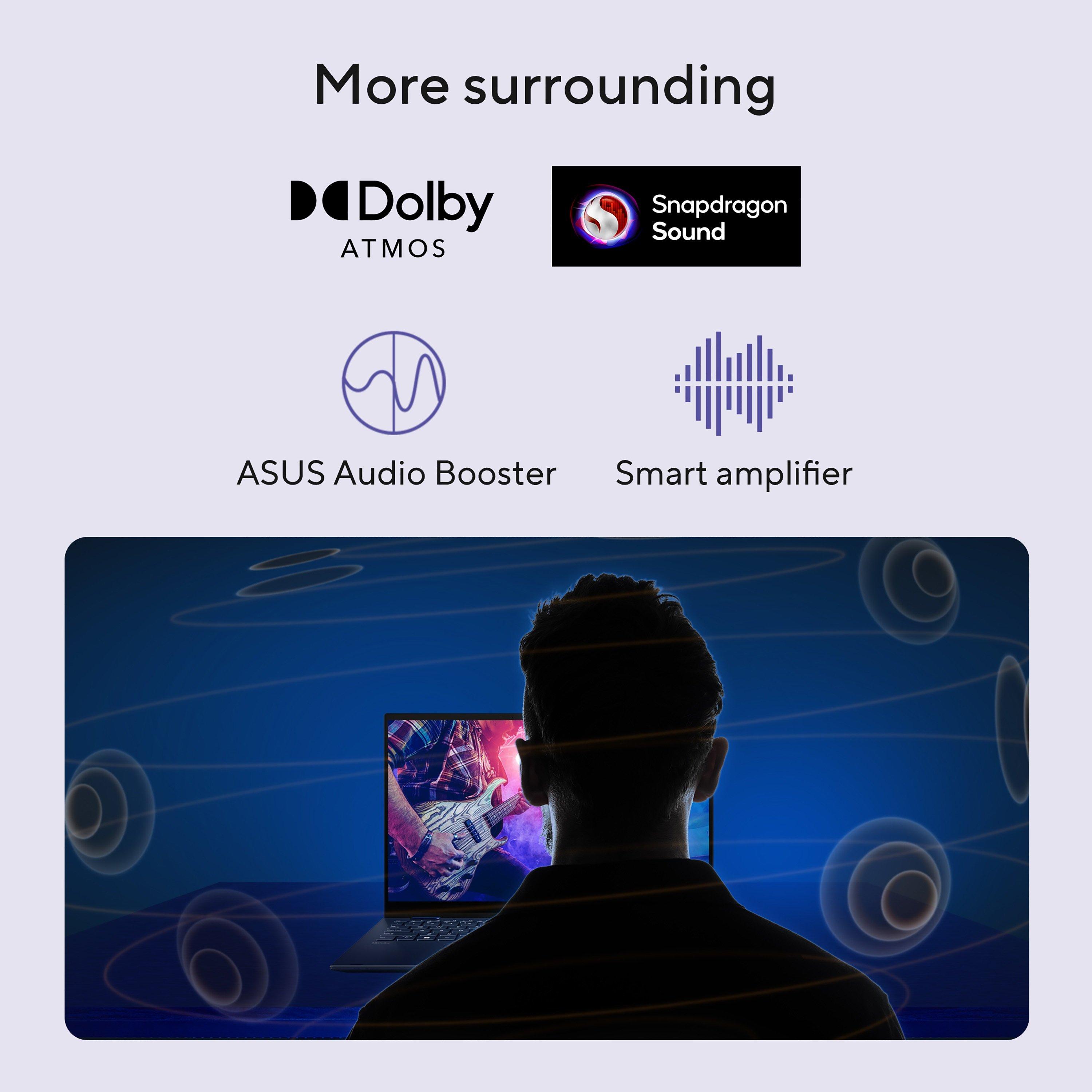 Donkerblauw - ASUS - ASUS Vivobook 16 X1607QA 16Inch Laptop - Qualcomm Snapdragon 16GB 512GB - 11