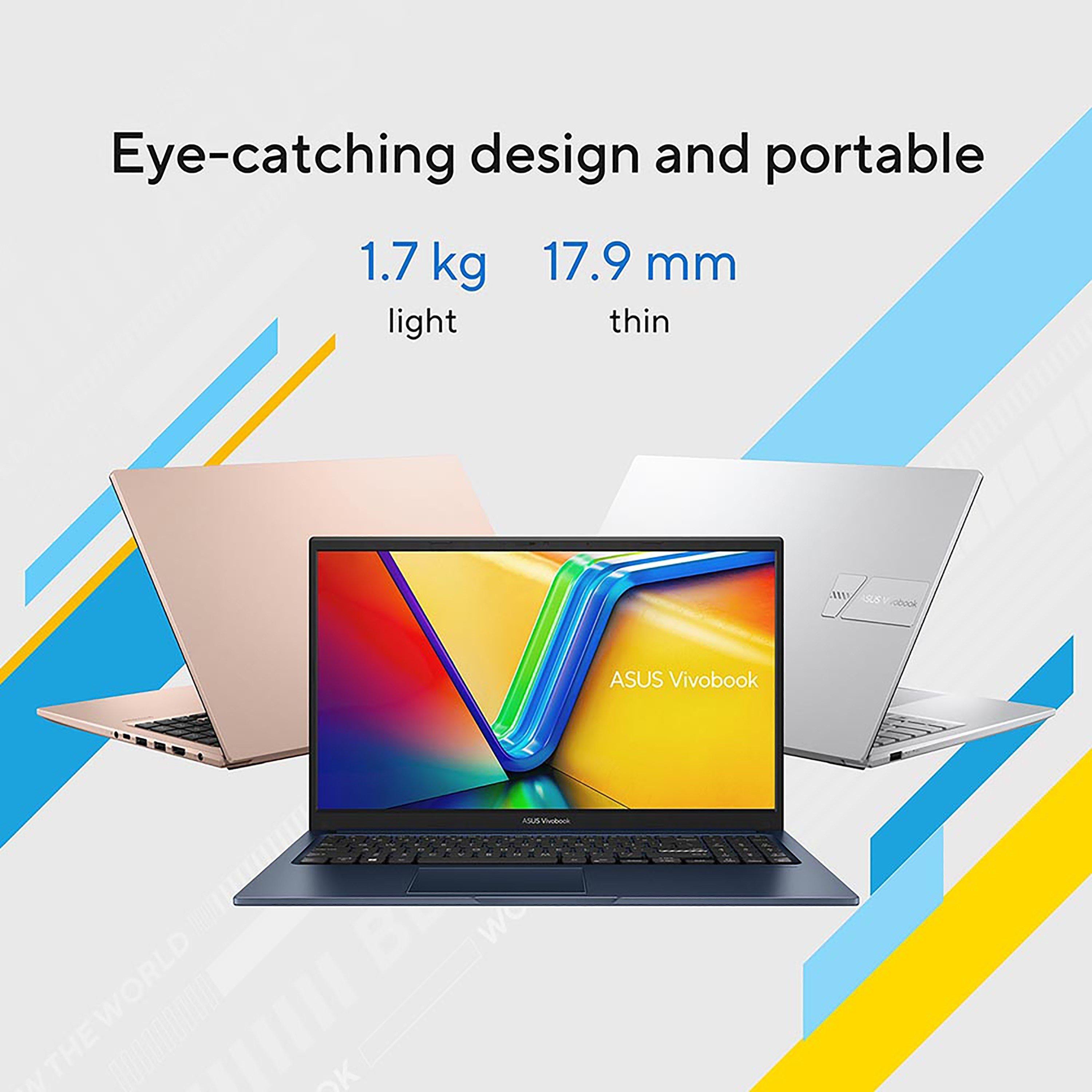 Silver - ASUS - ASUS Vivobook 15 X1504VA 15Inch Laptop - Intel Core i3-1315U 8GB 512GB - 8