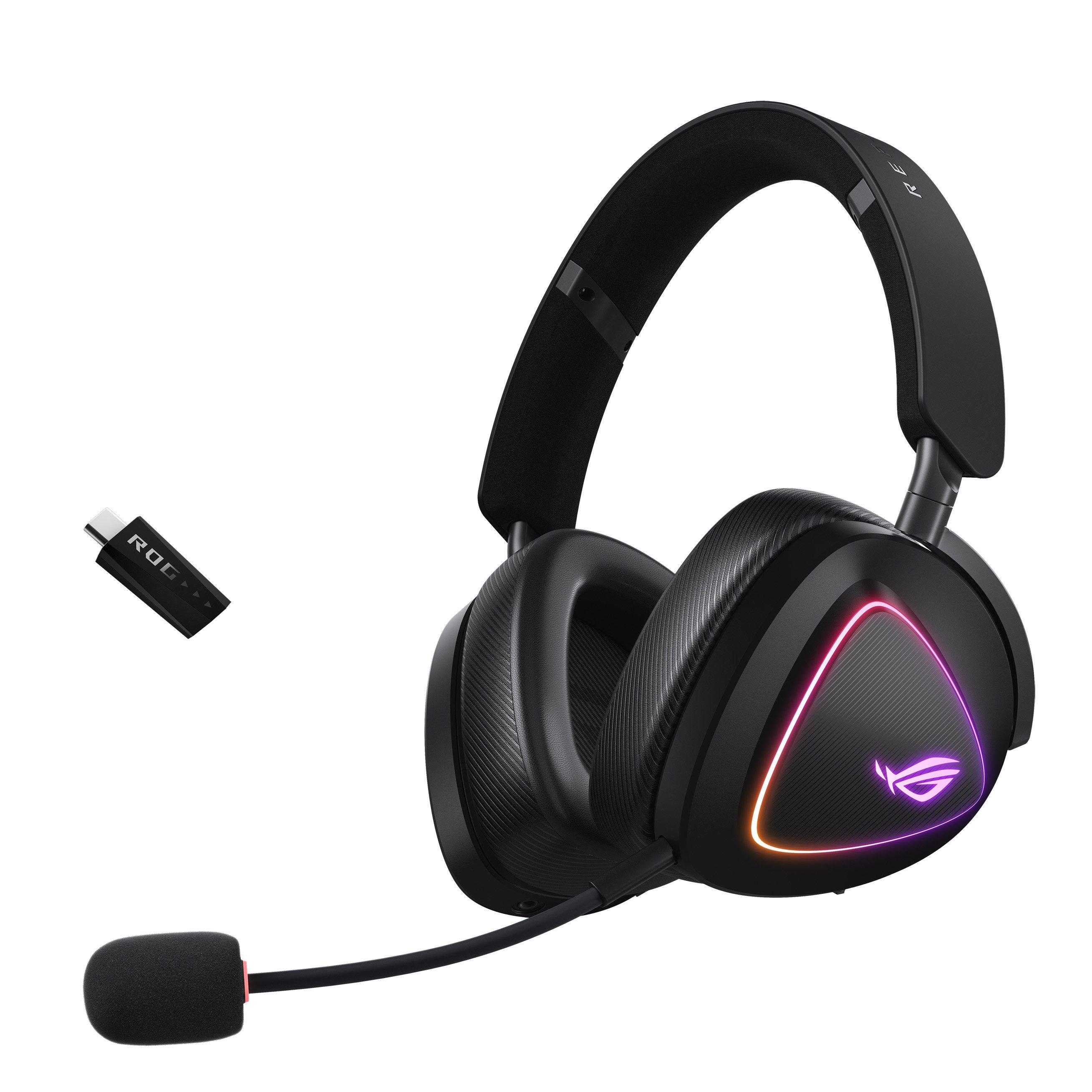 Black - ASUS - ASUS ROG Delta II Wireless Headset - 1