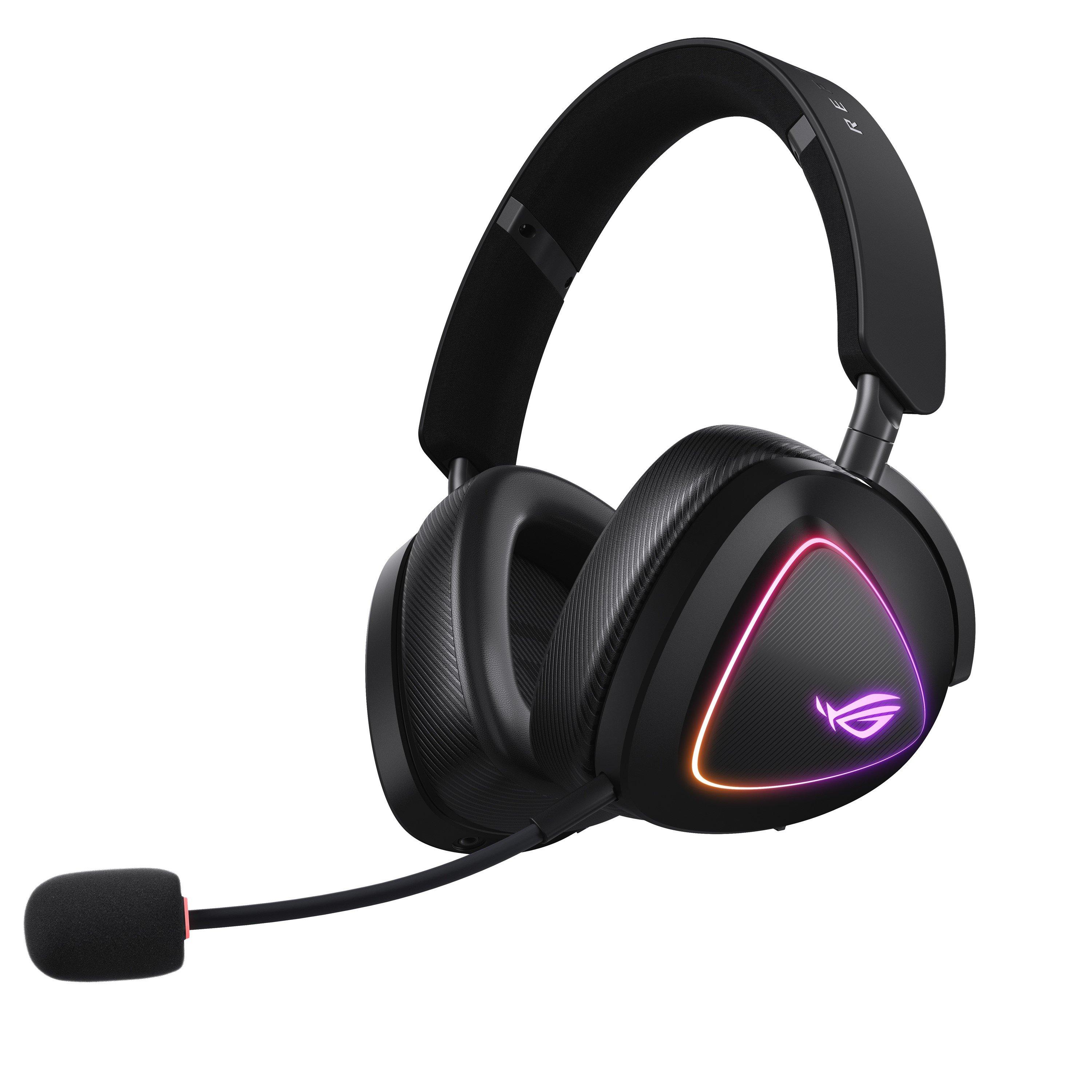 Zwart - ASUS - ASUS ROG Delta II Wireless Headset - 4