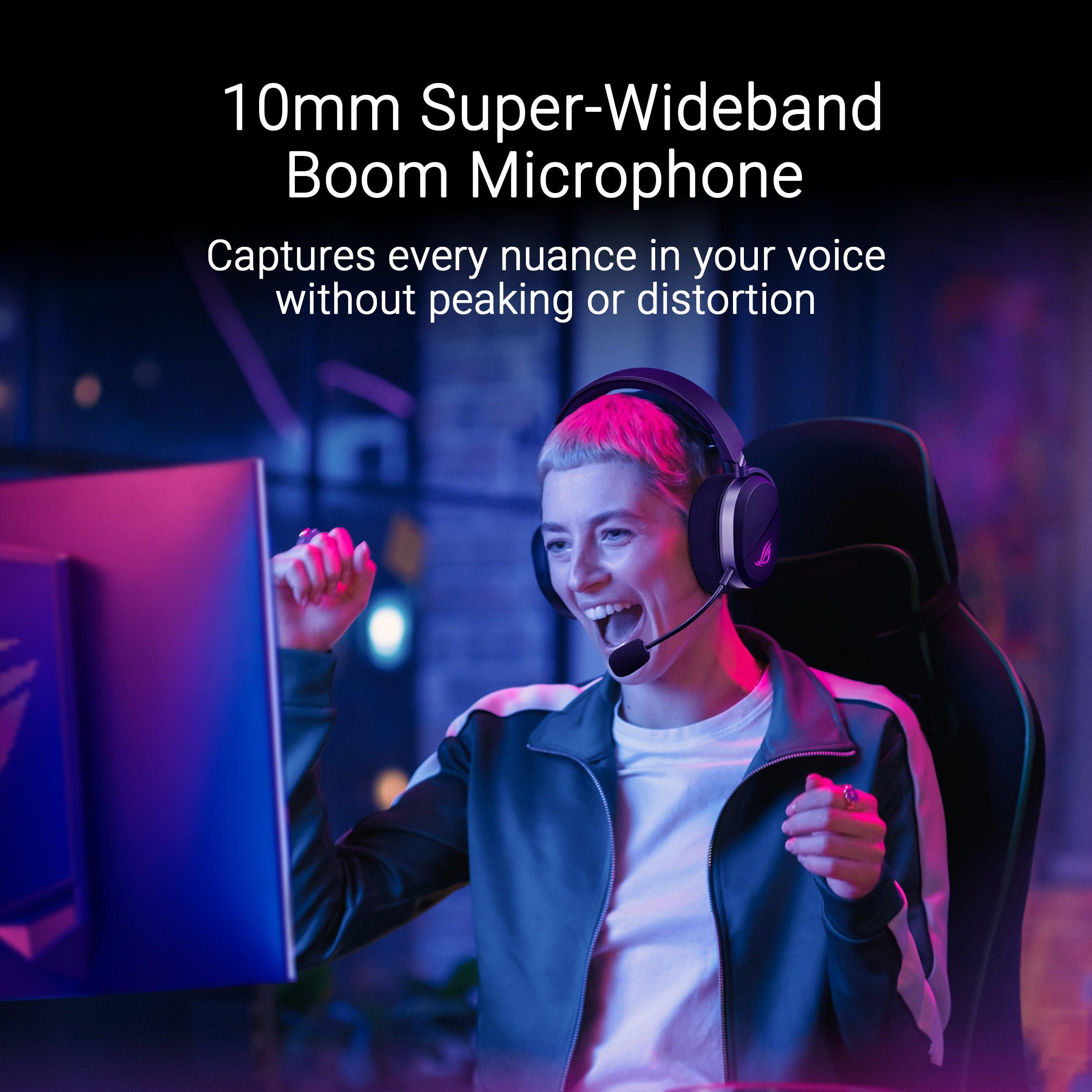 Preto - ASUS - ASUS ROG Pelta RGB Wireless Gaming Headset - 9