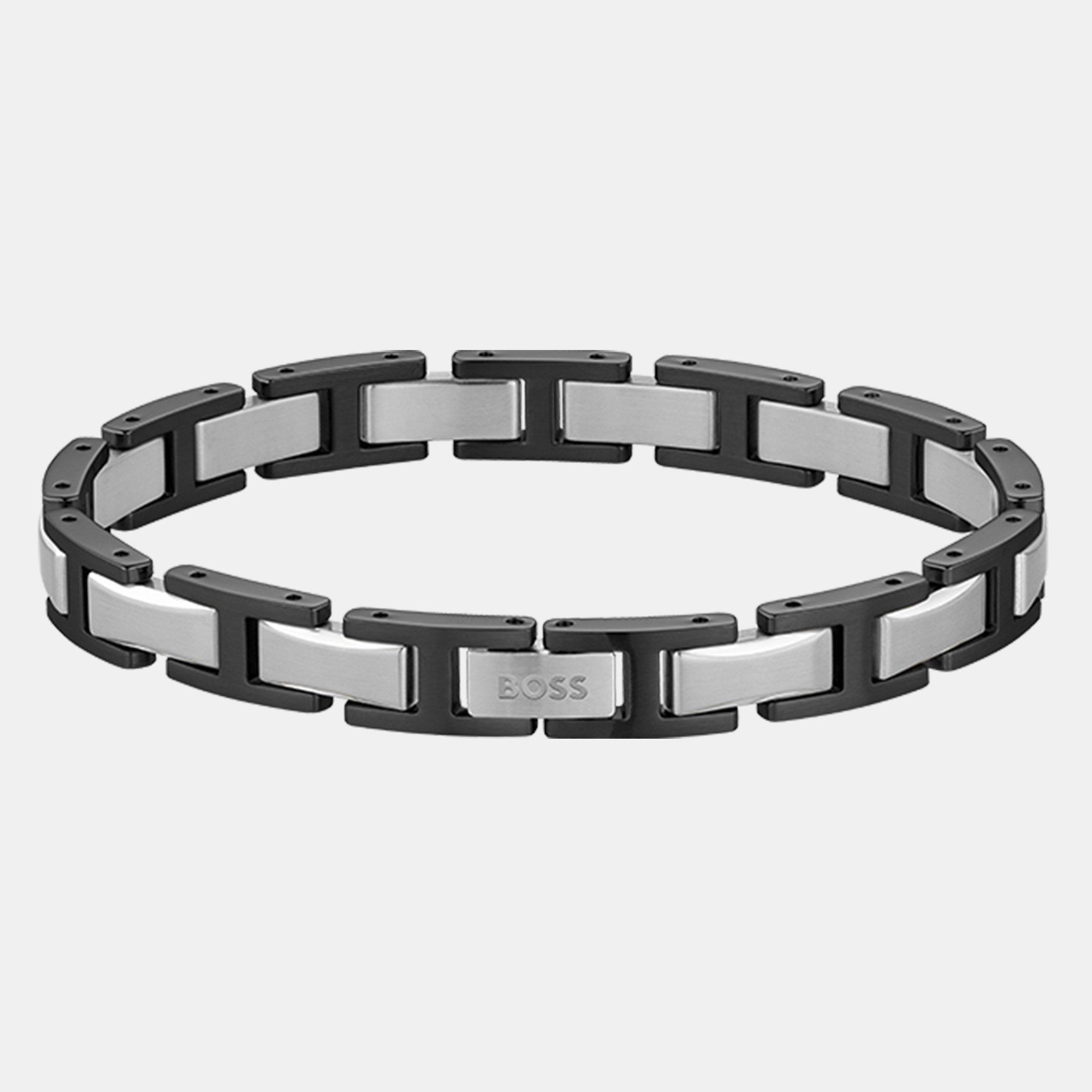 Boss Men's Gents Nolan Bracelet - Silver/Black