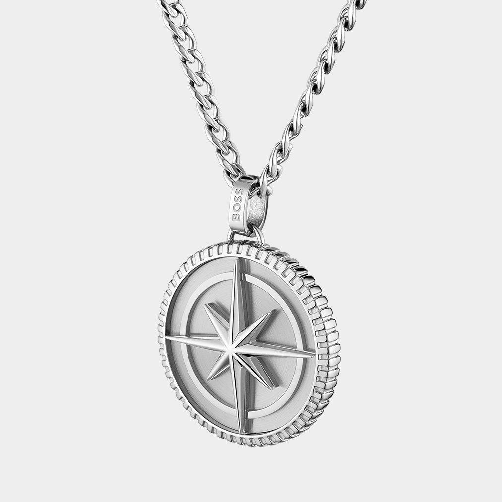 Silver - Boss - Gents BOSS North Necklace - 1