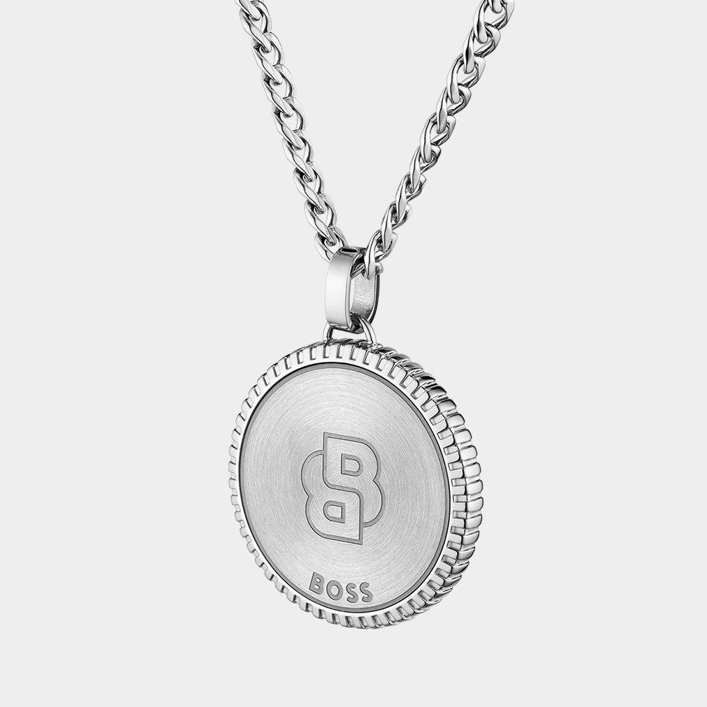 Silver - Boss - Gents BOSS North Necklace - 4