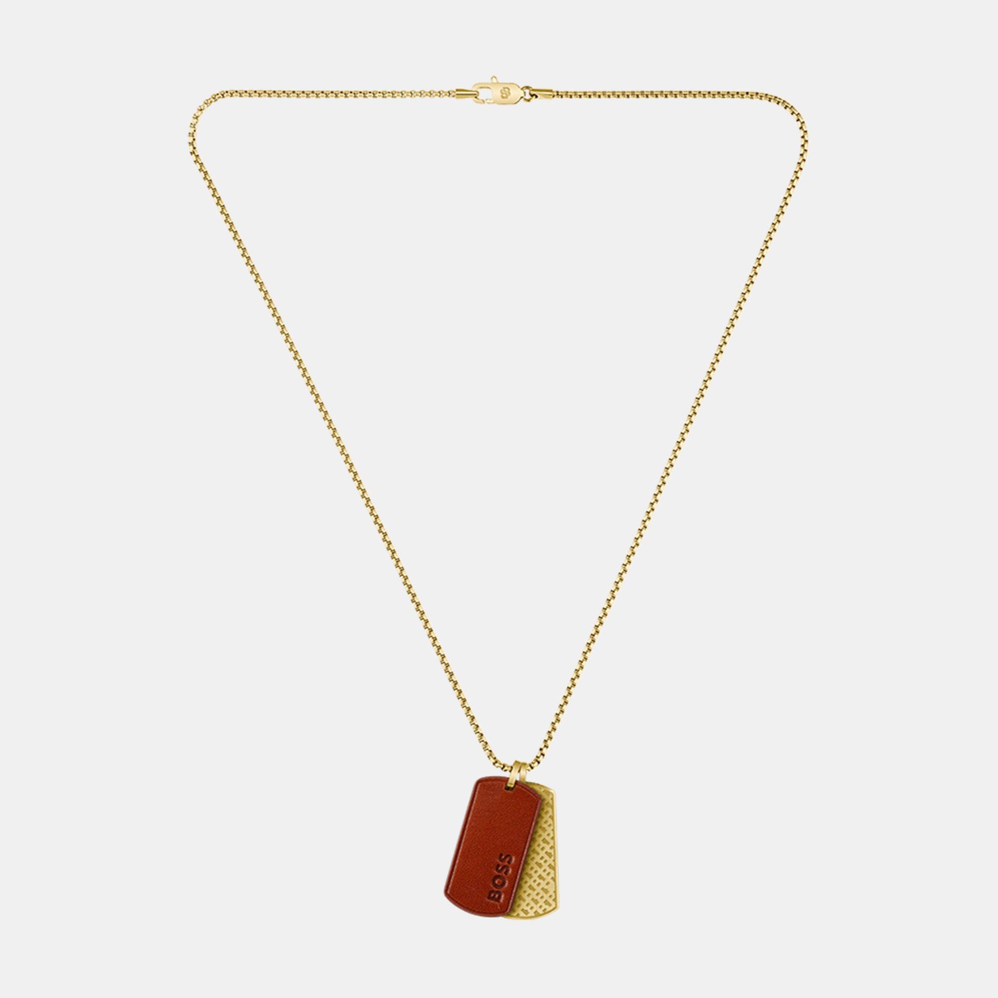 Gold - Boss - Gents BOSS Devon Necklace - 4