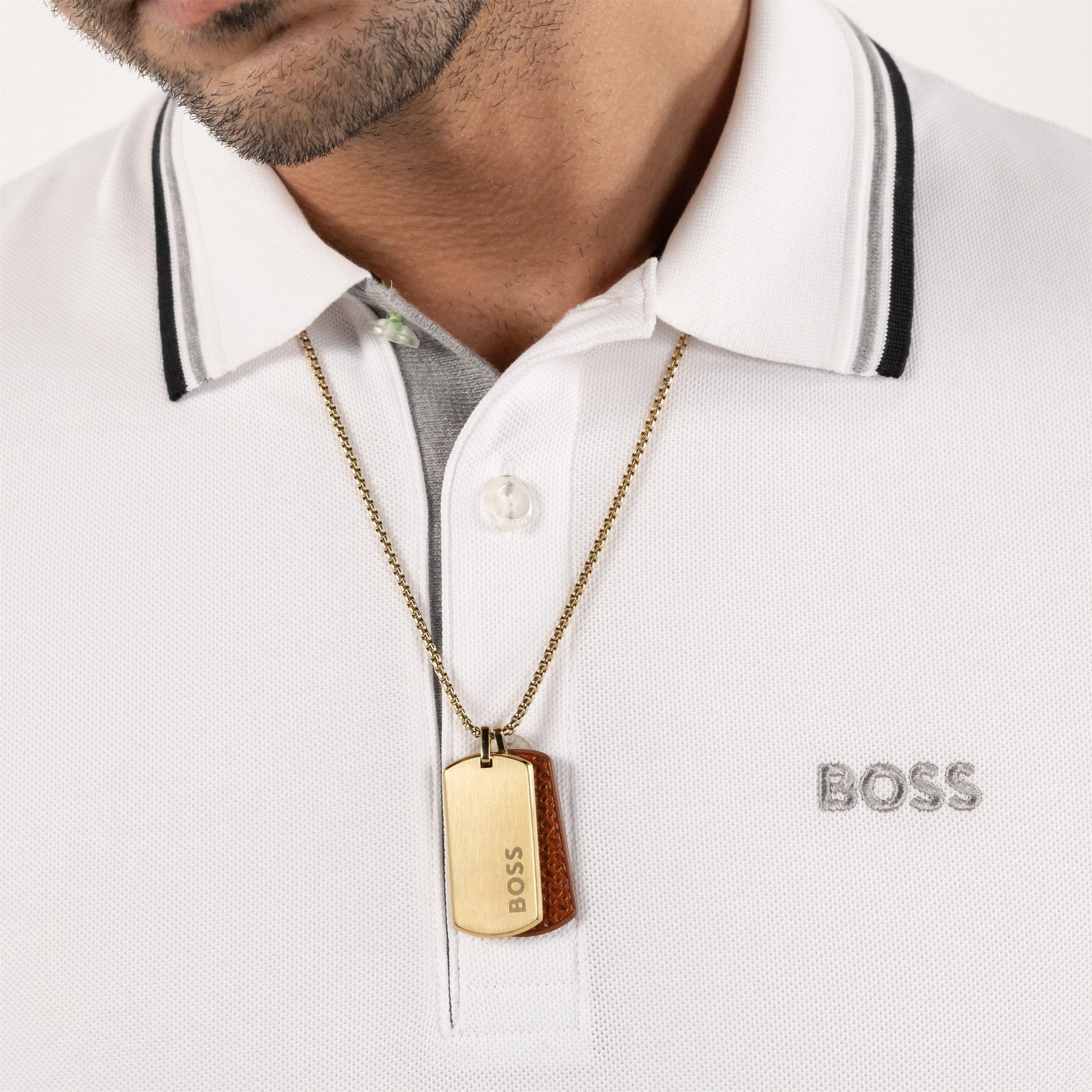 Gold - Boss - Gents BOSS Devon Necklace - 5