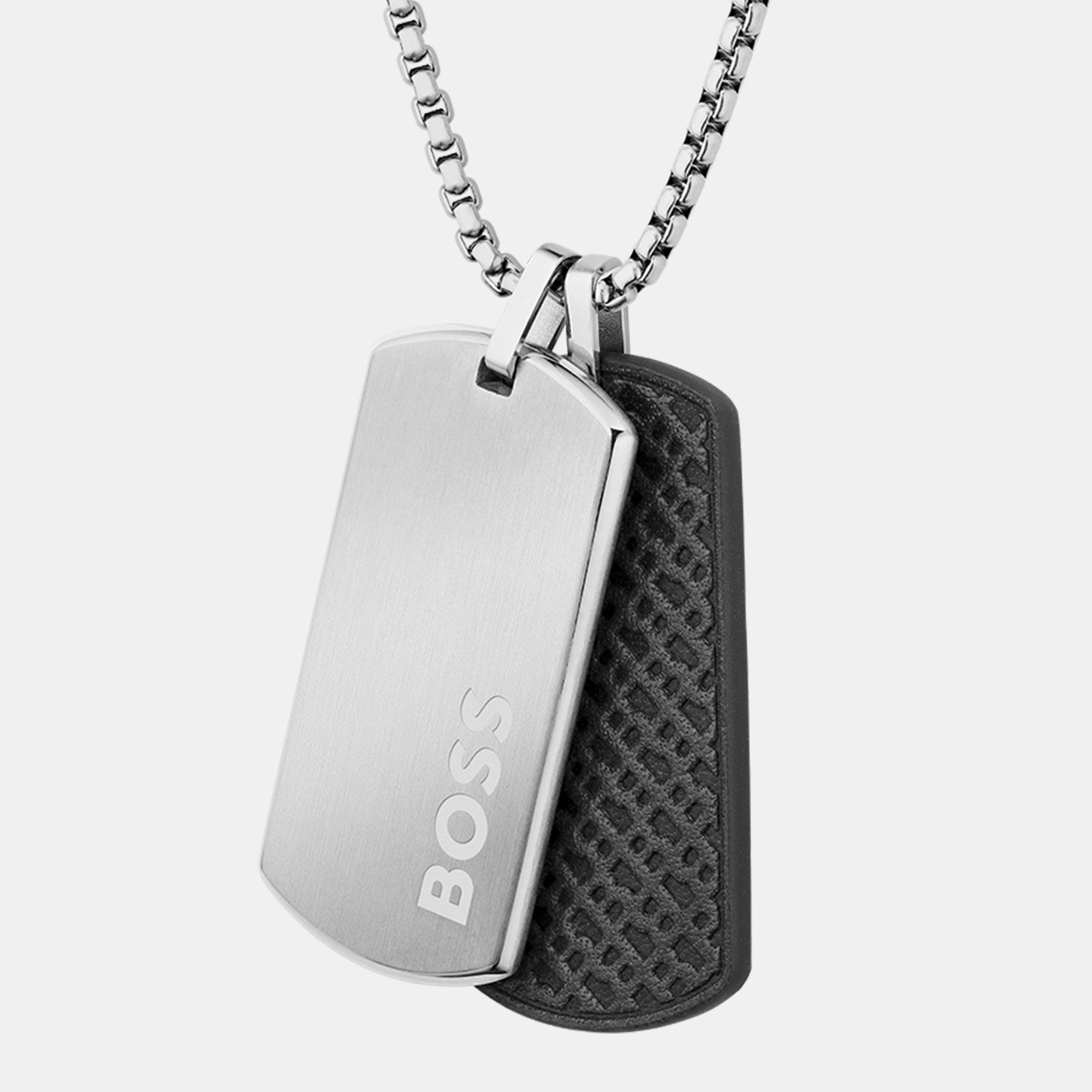 Silver - Boss - Gents BOSS Devon Necklace - 2