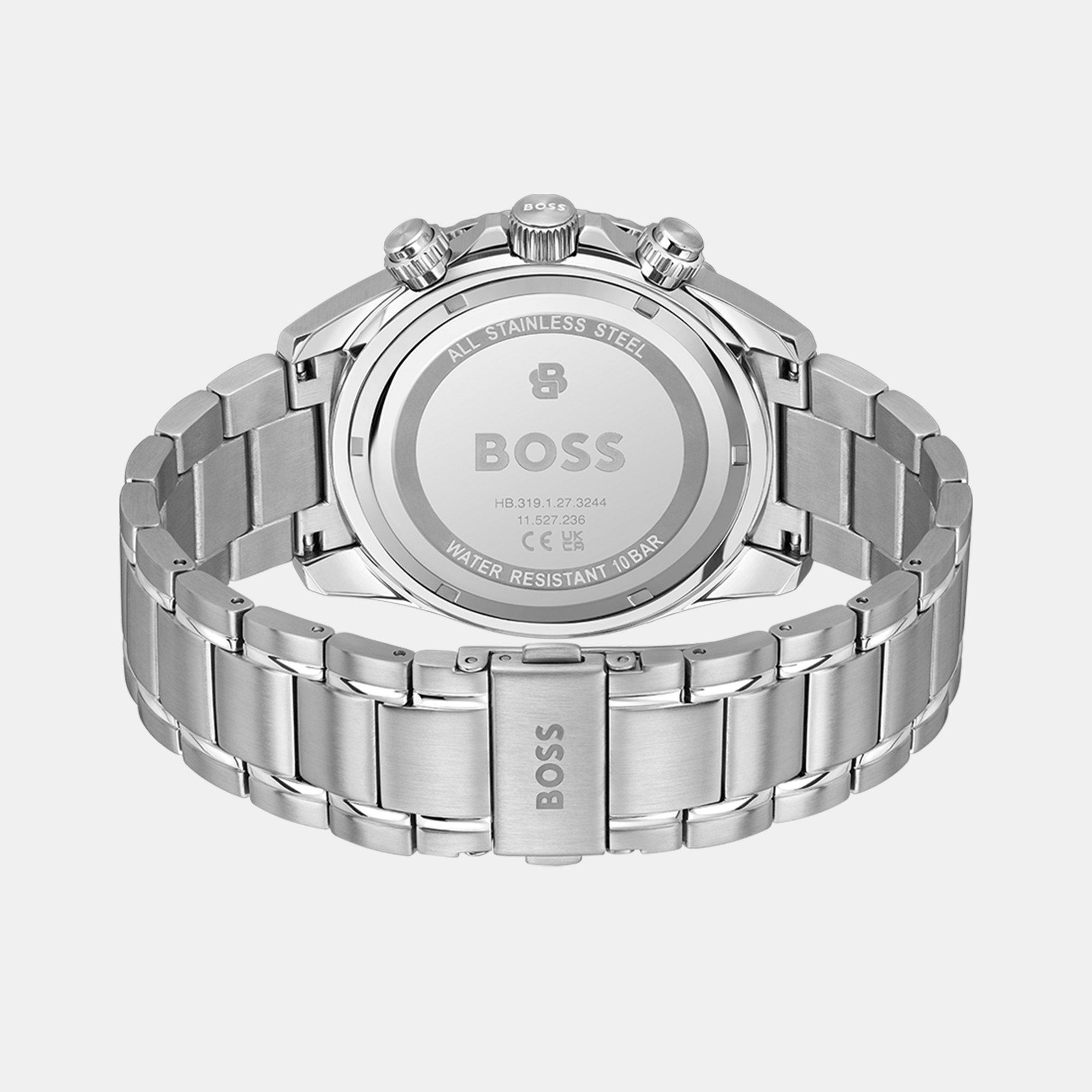 Blue/Silver - Boss - Gents BOSS Sealiner Chrono Stainless Steel Watch - 2