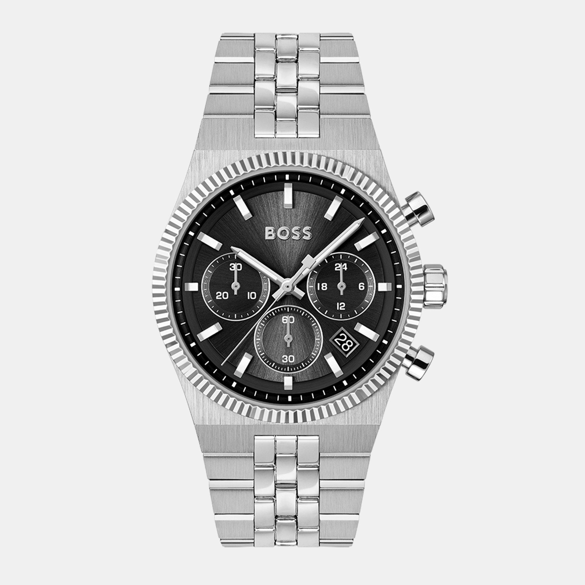 Boss Men's Gents Candor Prime Chrono Watch - Black/Silver