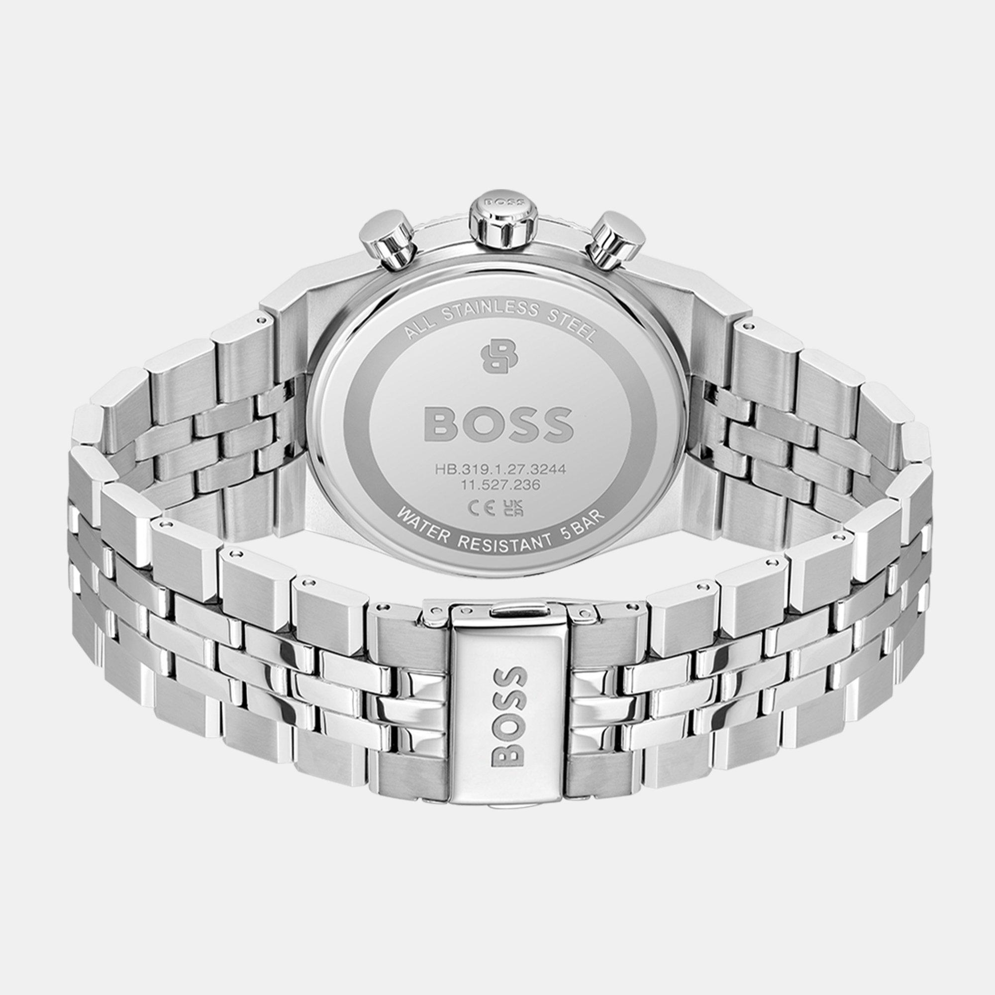 Black/Silver - Boss - Gents BOSS Candor Prime Chrono Watch - 3