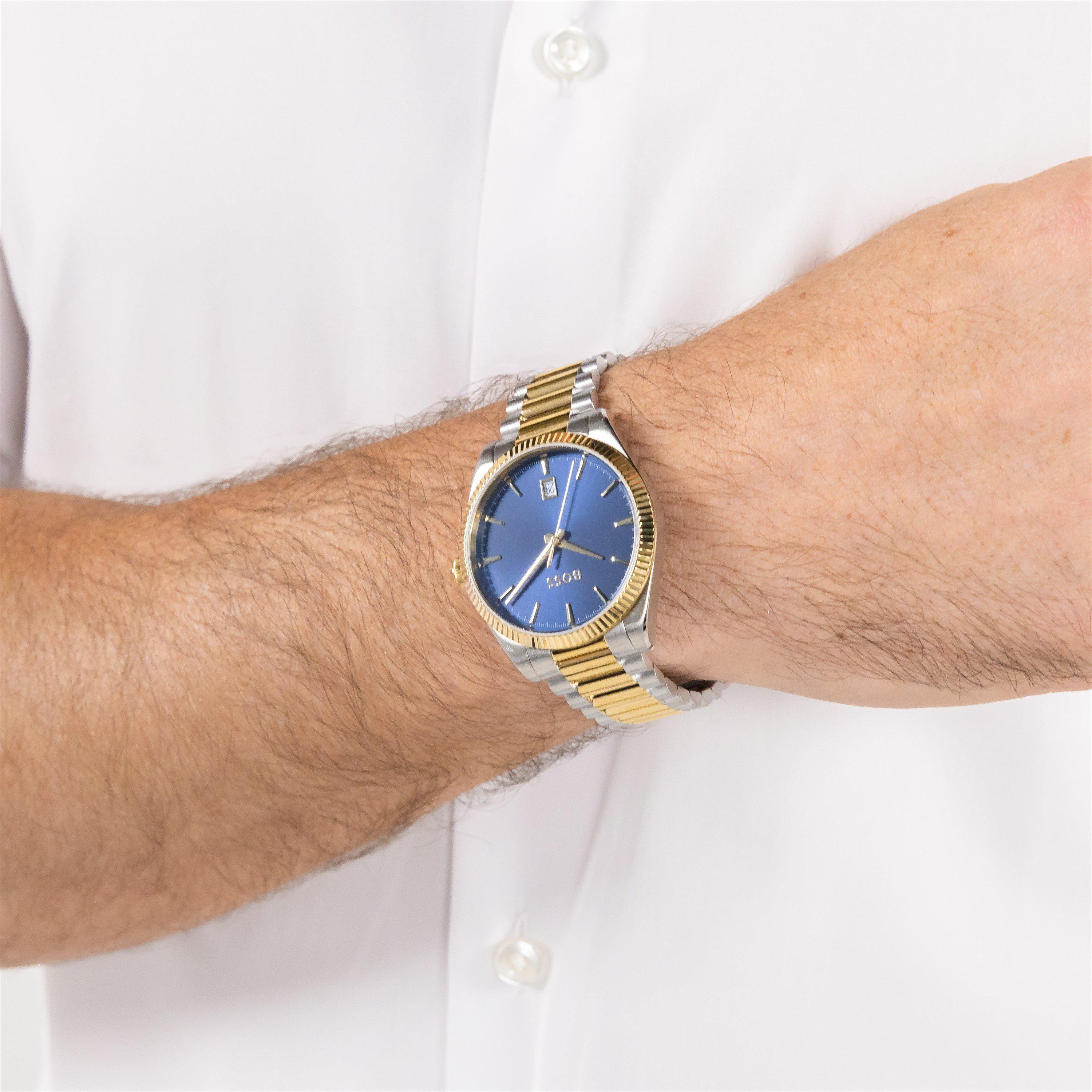 Blue/Gold - Boss - Gents BOSS Cheswick Watch - 4