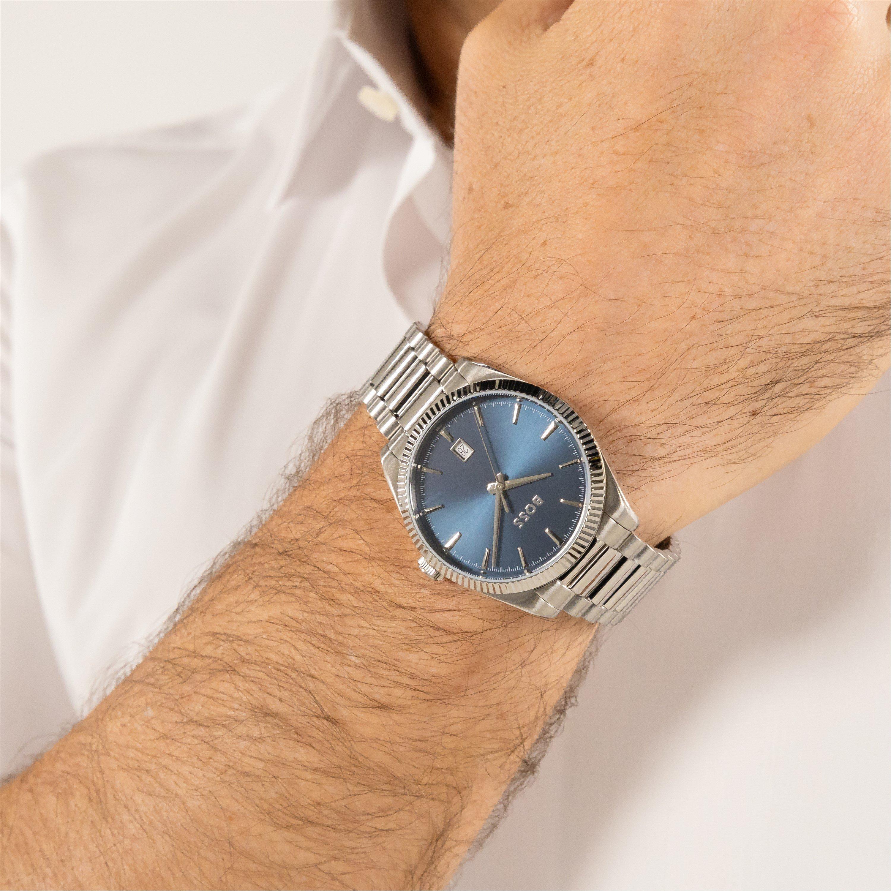 Blue/Silver - Boss - Gents BOSS Cheswick Watch - 4