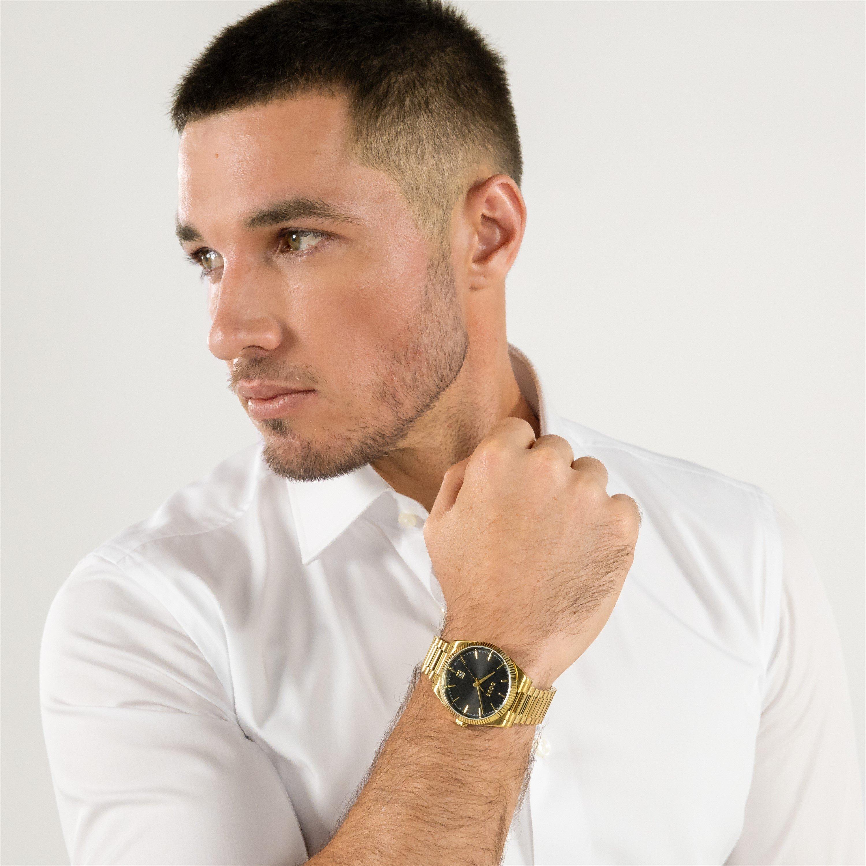 Black/Gold - Boss - Gents BOSS Cheswick Watch - 5