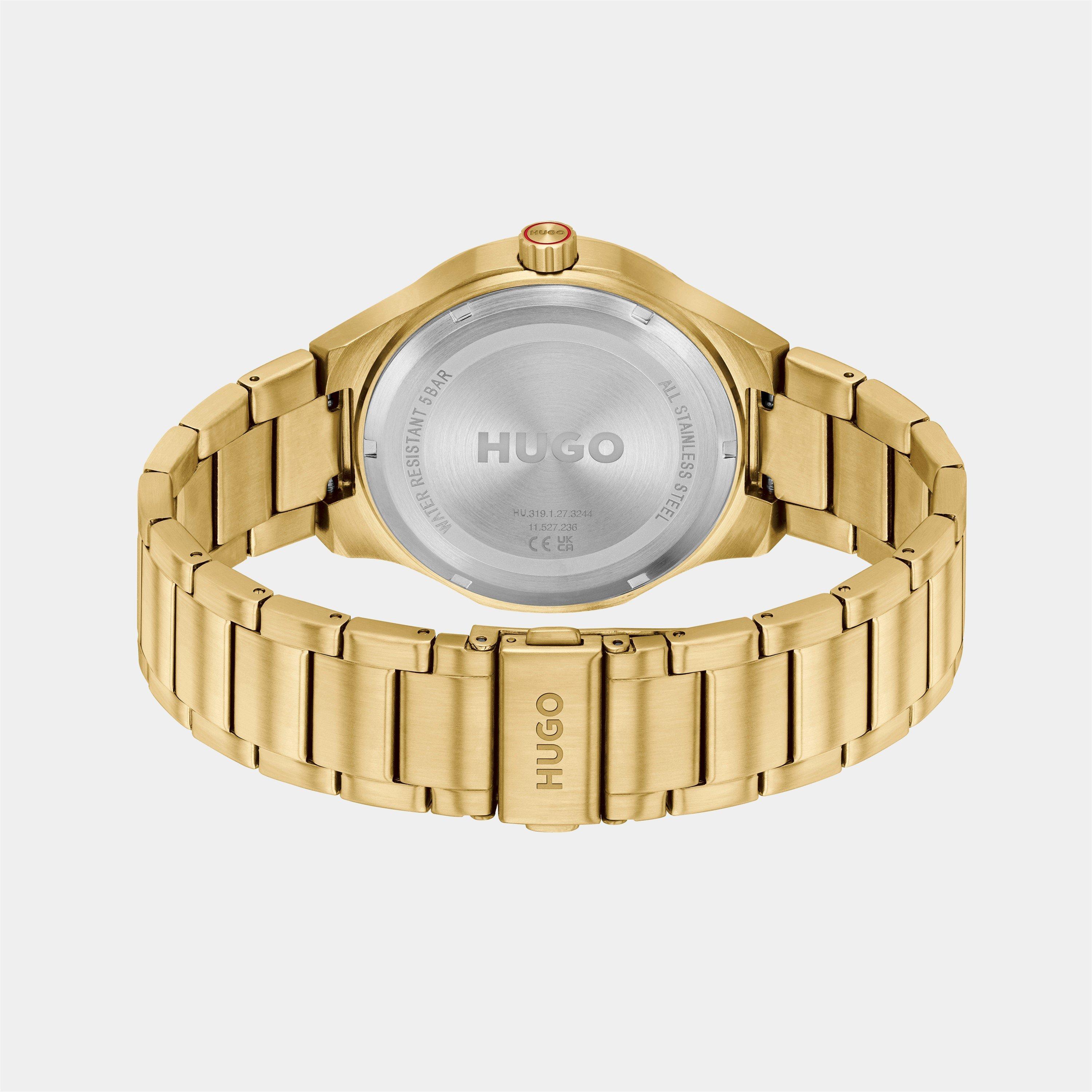 Green/Gold - Hugo - Gents HUGO #LIT Bracelet Watch - 2