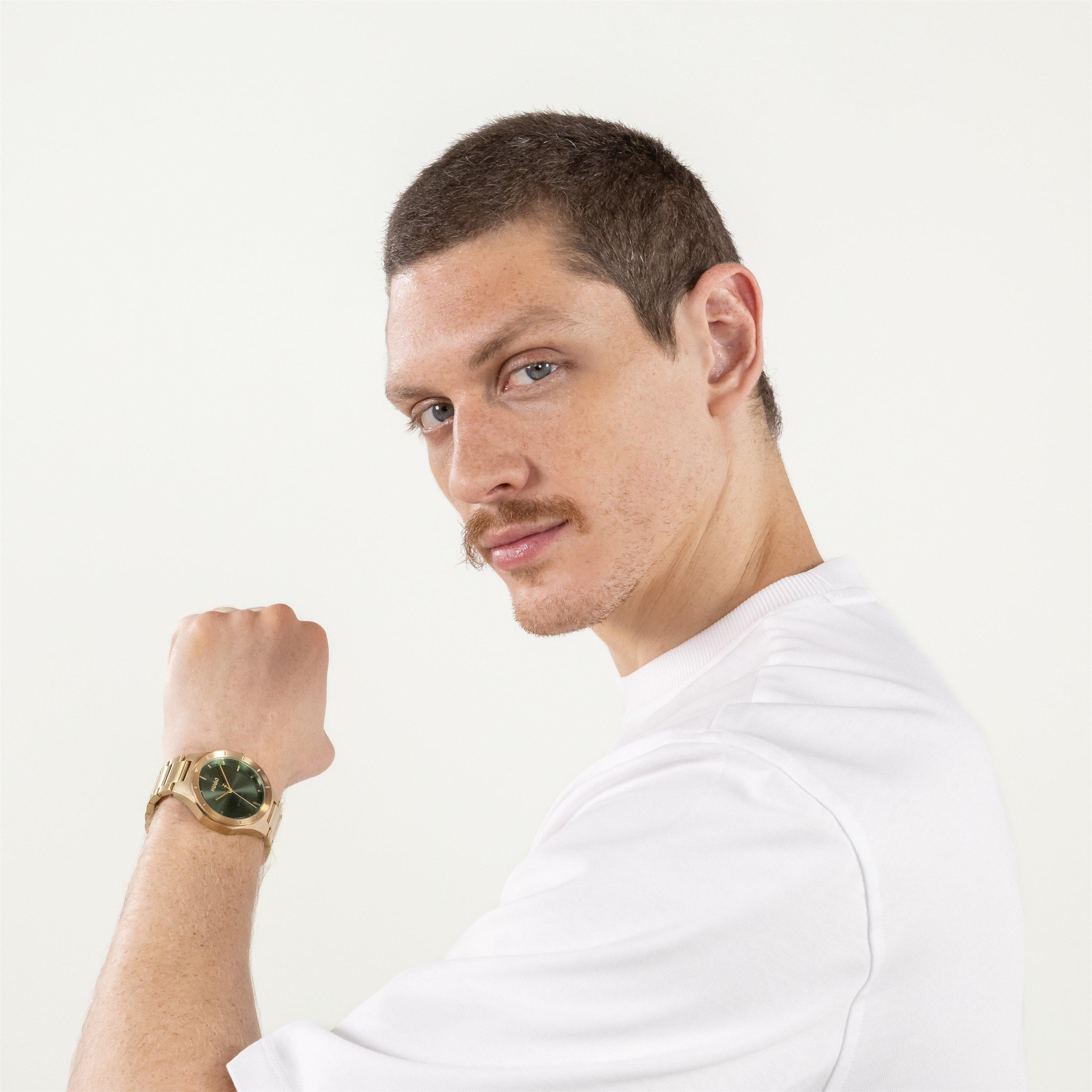 Green/Gold - Hugo - Gents HUGO #LIT Bracelet Watch - 5