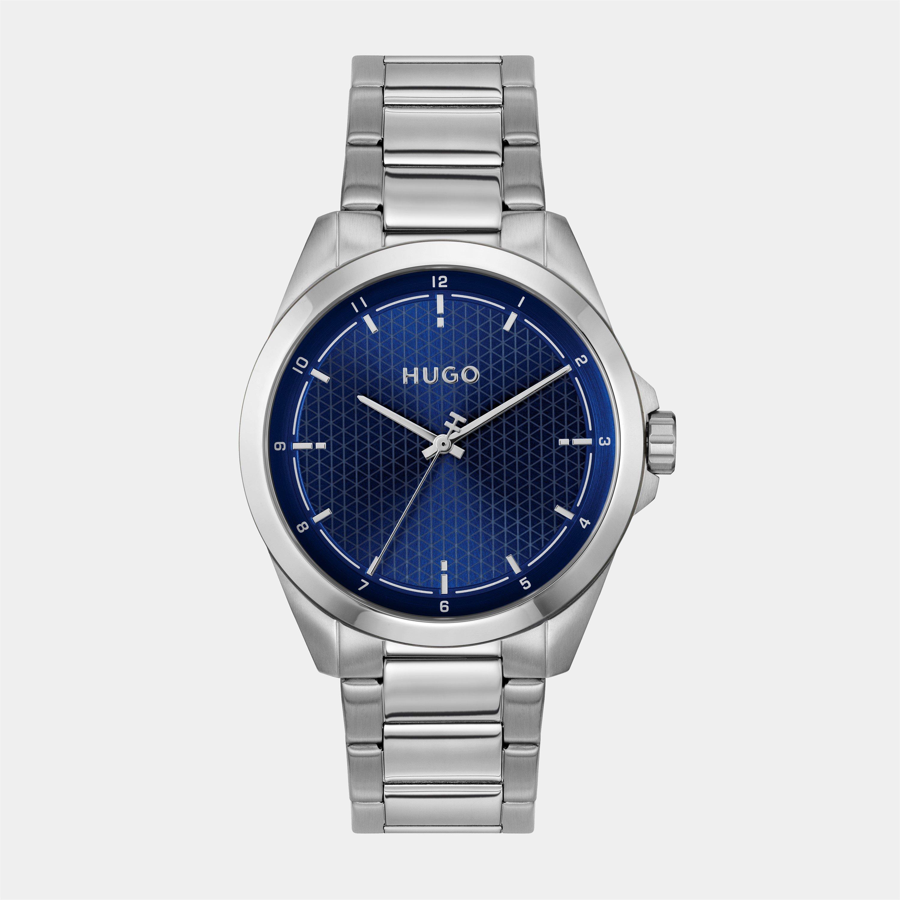 Hugo Gents HUGO #SEAM Bracelet Watch - Blue/Silver