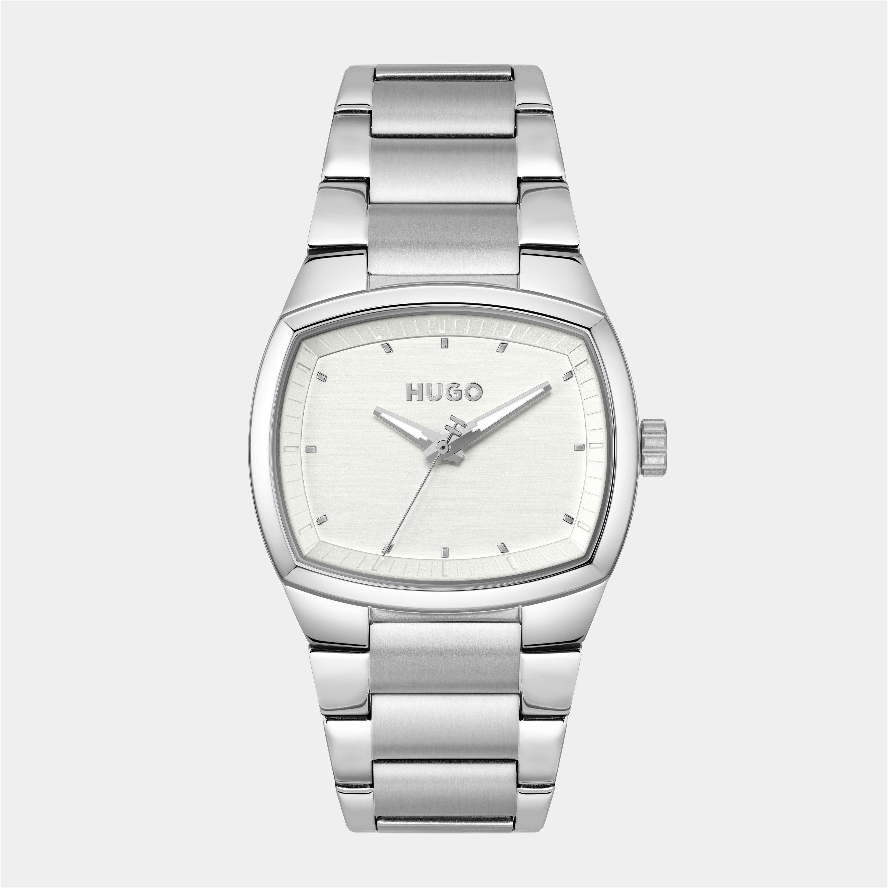Hugo Men's Gents #Telly Bracelet Watch - Silver/Silver