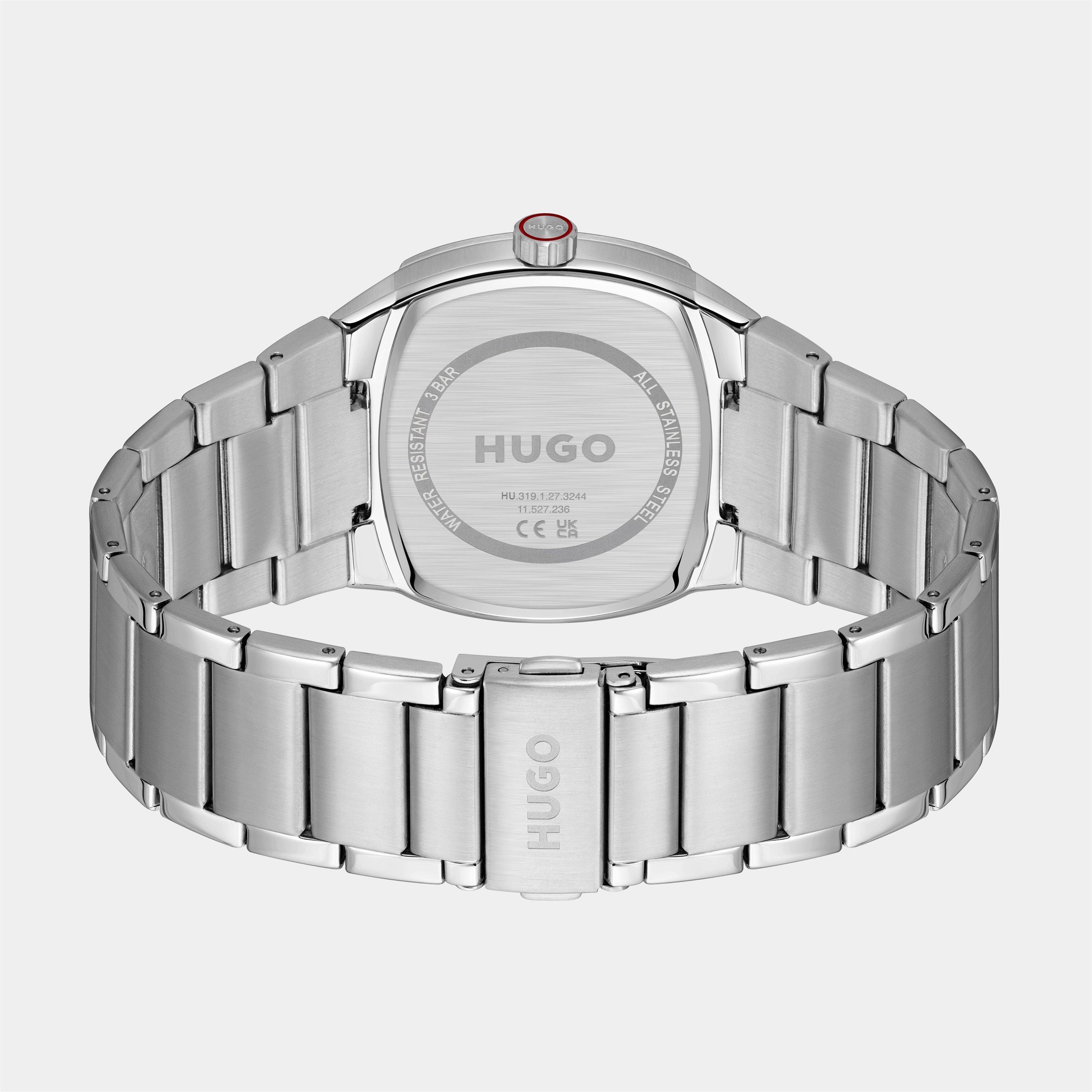 Silver/Silver - Hugo - Gents HUGO #TELLY Bracelet Watch - 2