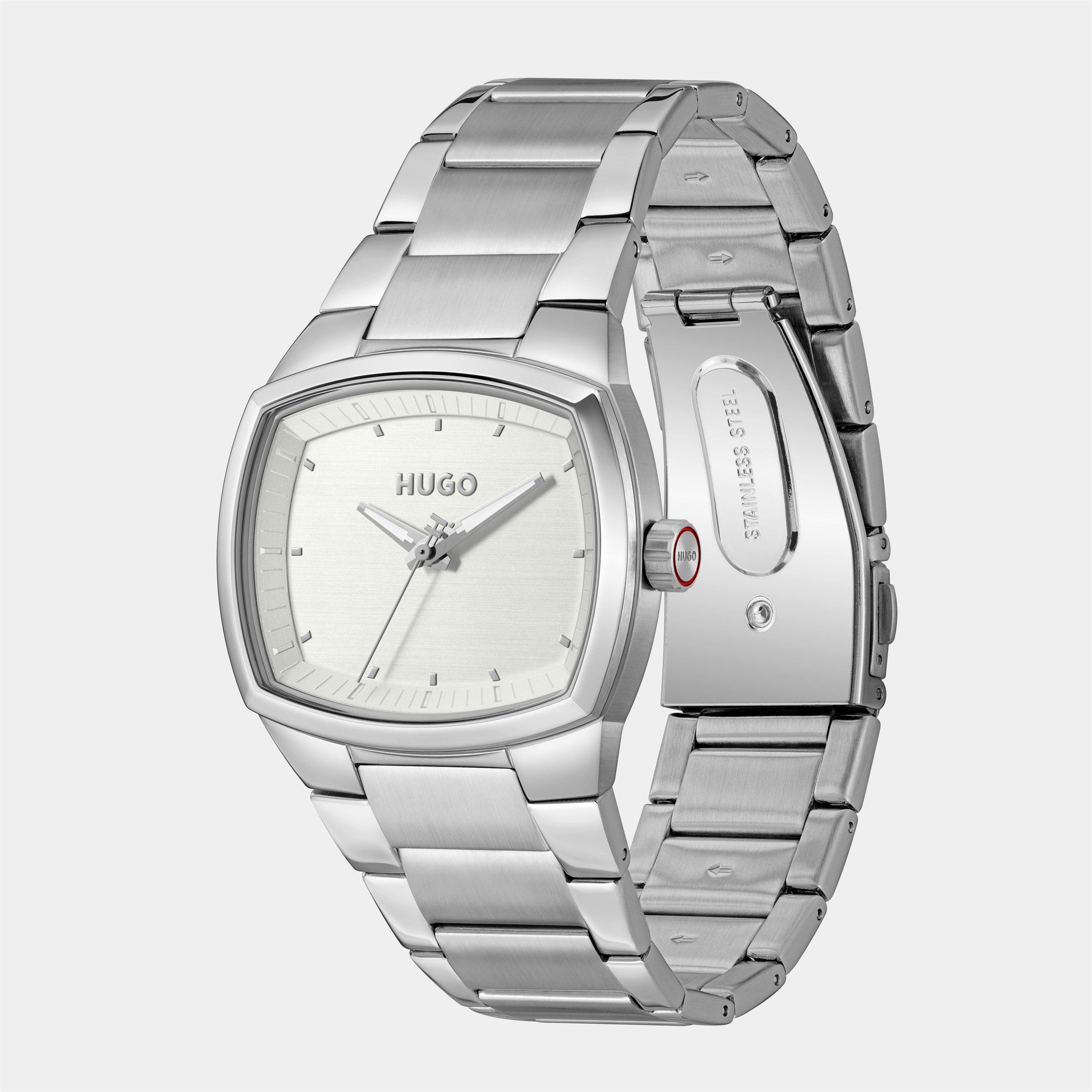 Silver/Silver - Hugo - Gents HUGO #TELLY Bracelet Watch - 3