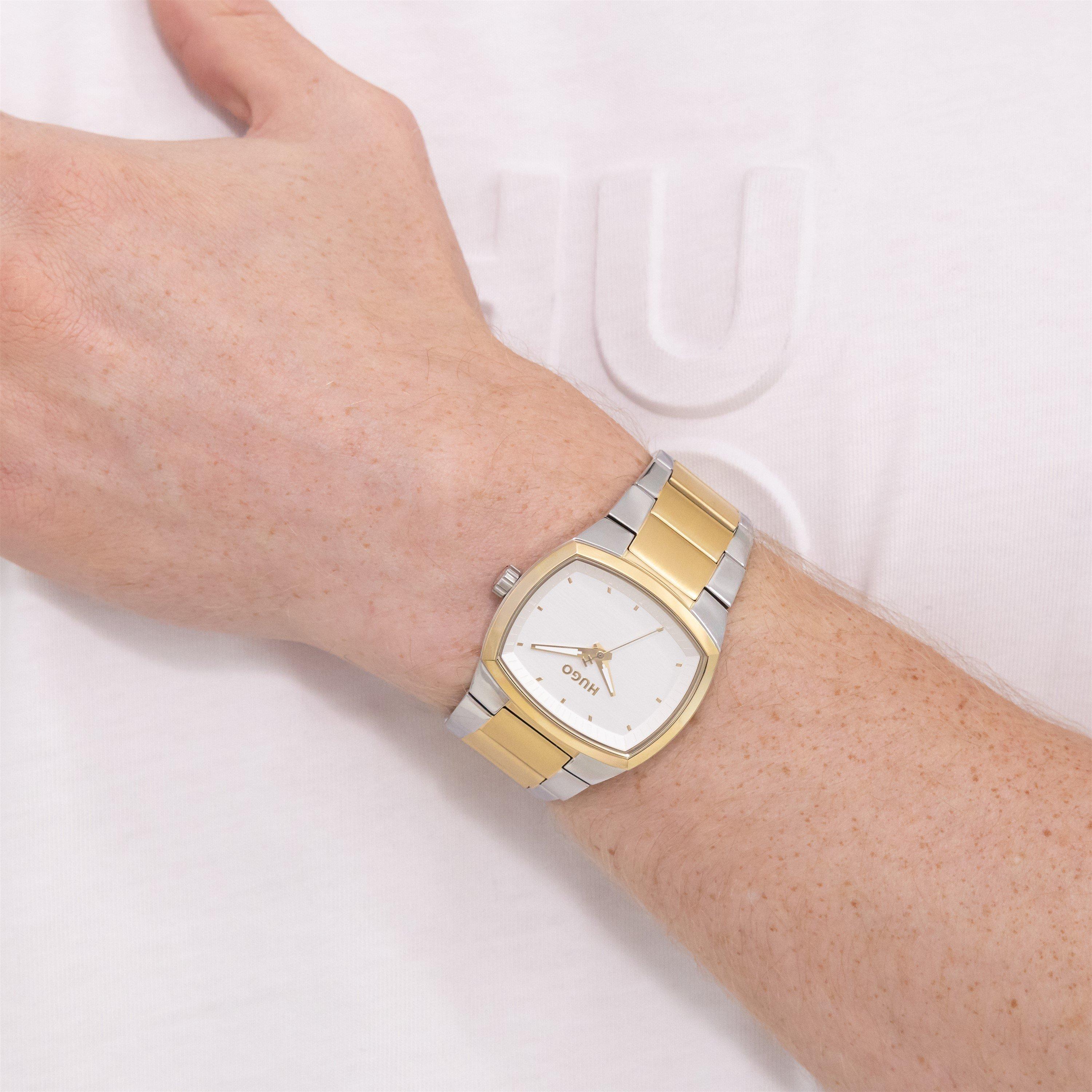 Silver/Bi - Hugo - Gents HUGO #TELLY Bracelet Watch - 4