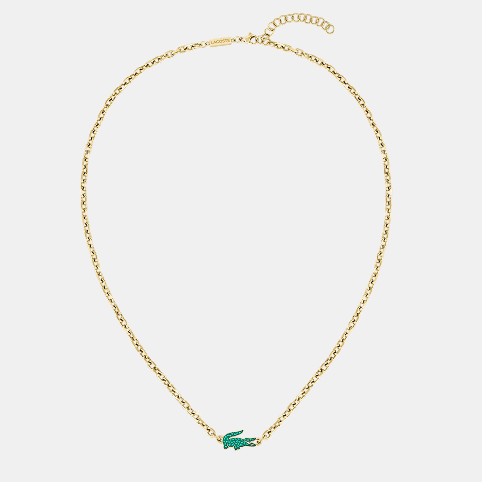 Gold - Lacoste - Lacoste Mens Arthor Gold IP Link Necklace - 1