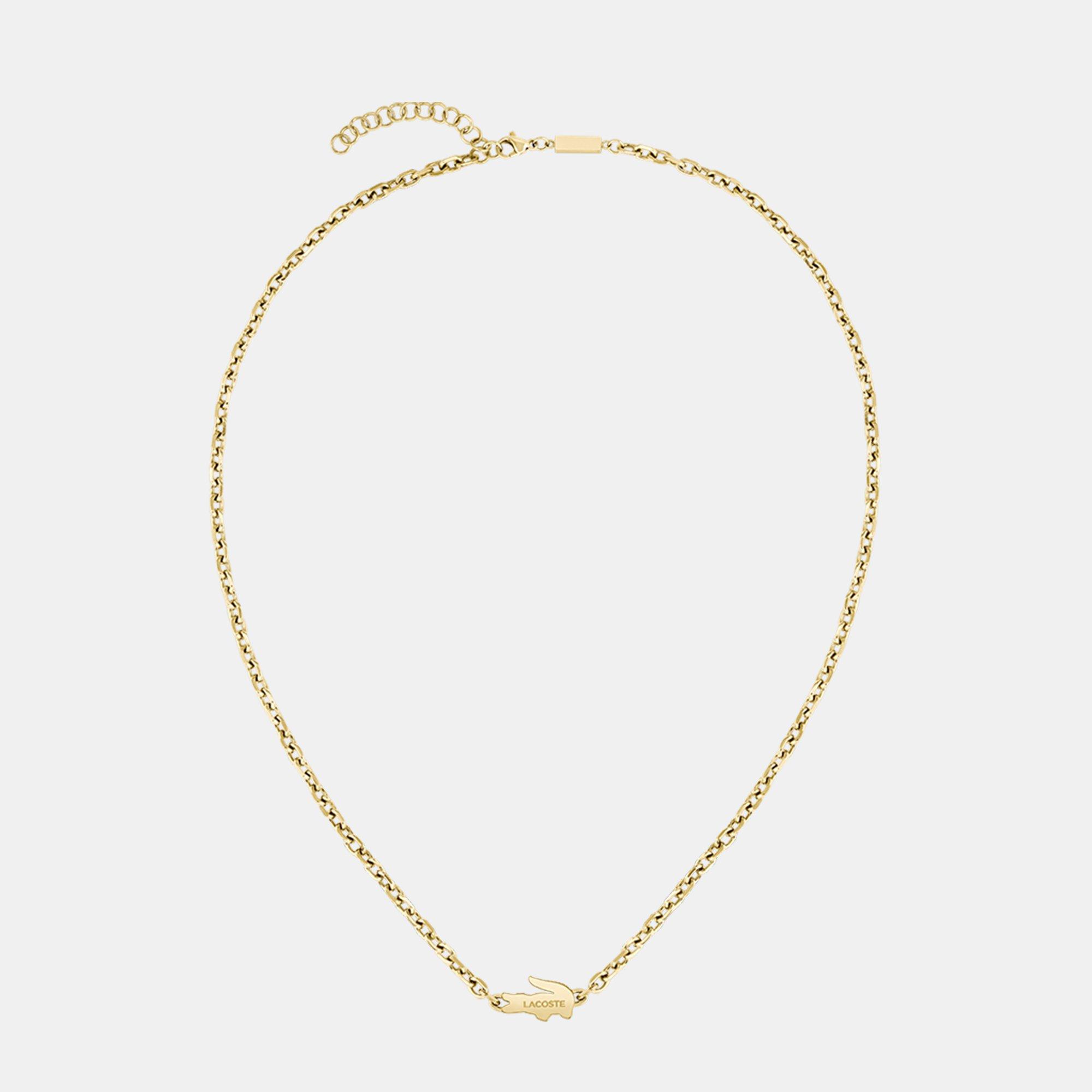 Gold - Lacoste - Lacoste Mens Arthor Gold IP Link Necklace - 2