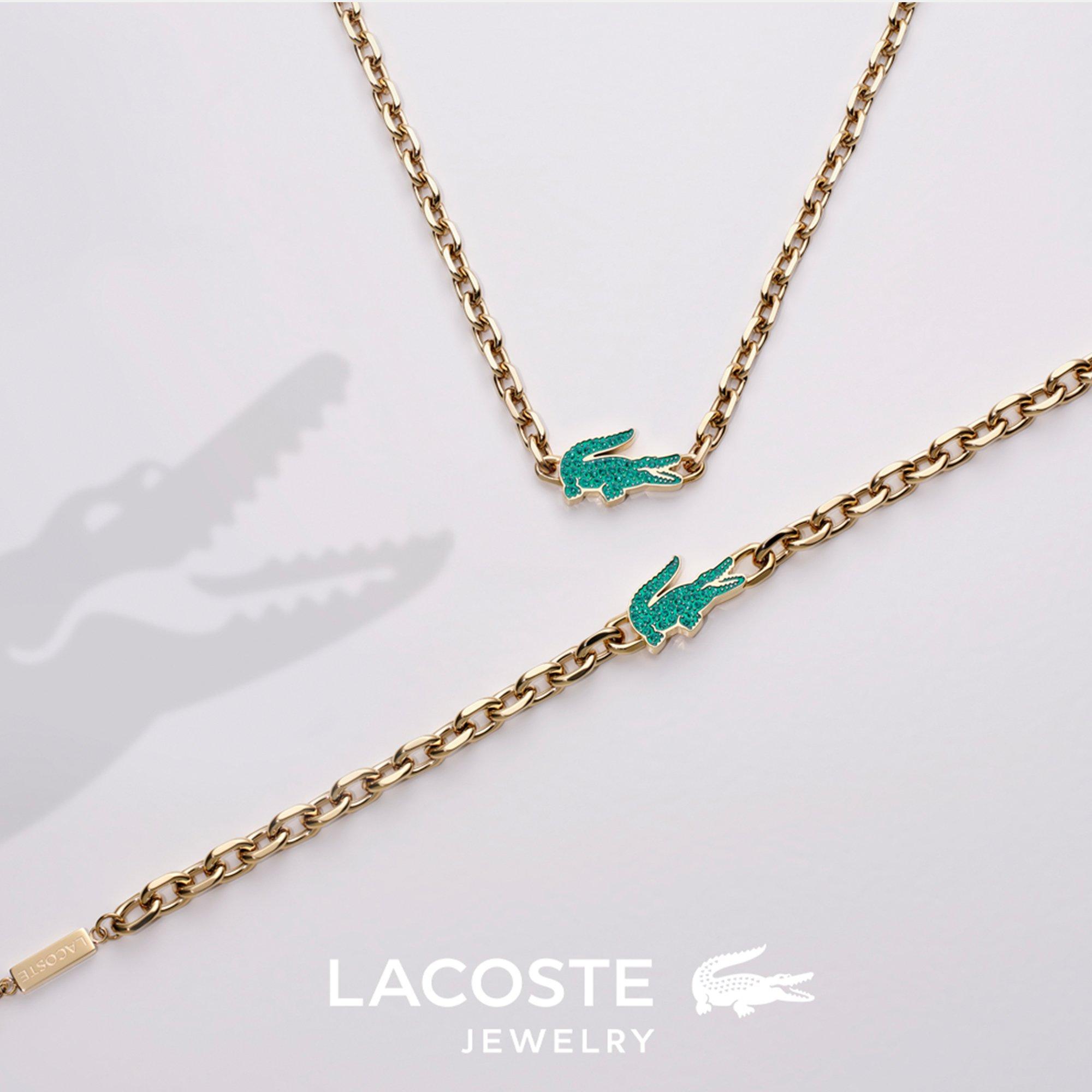 Gold - Lacoste - Lacoste Mens Arthor Gold IP Link Necklace - 3