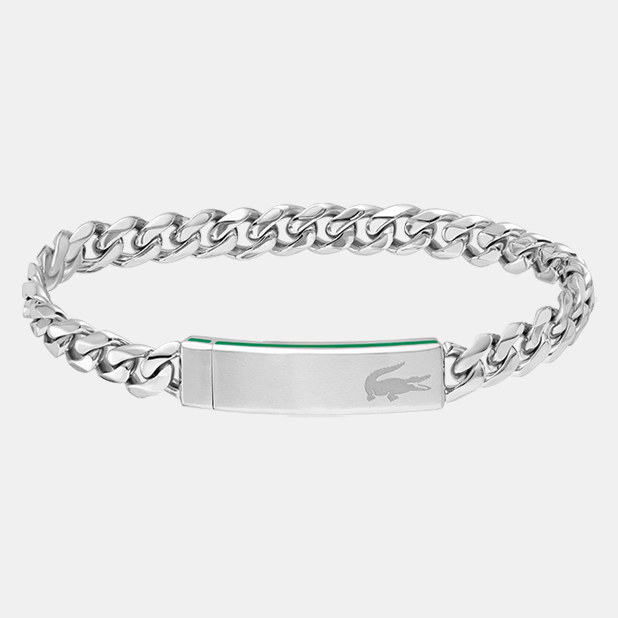 Lacoste Lacoste Jewellery Mens Lacoste Baseline Bracelet - Silver