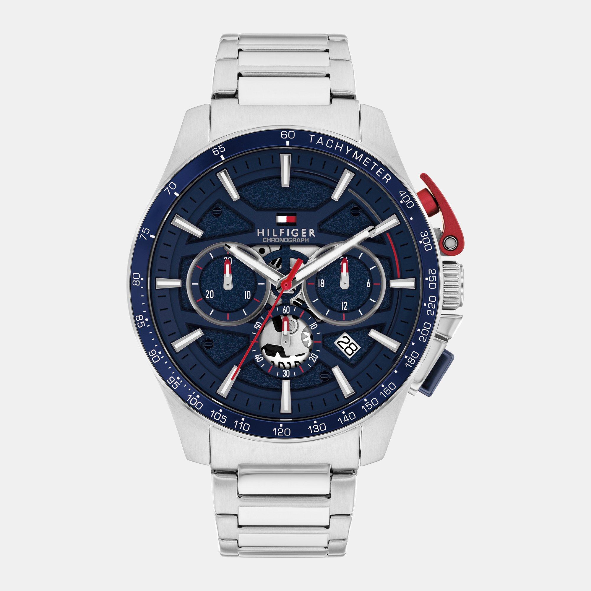 Tommy Hilfiger Men's Watch - Blue/Silver
