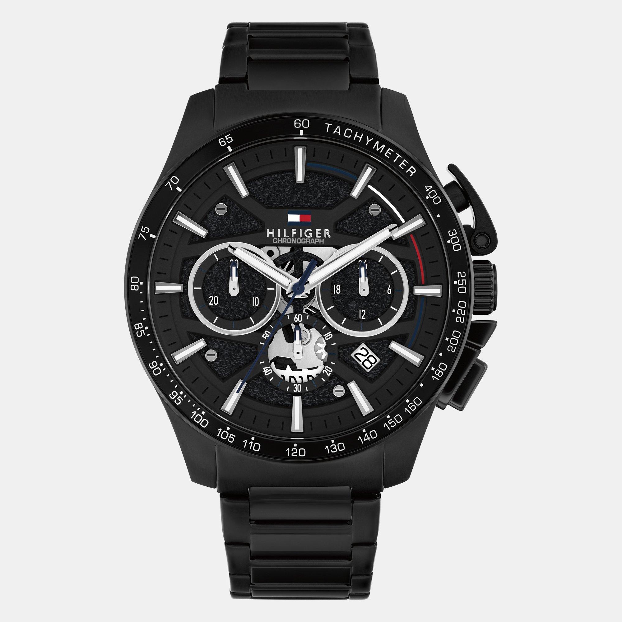 Tommy Hilfiger Men's Watch - Black/Black