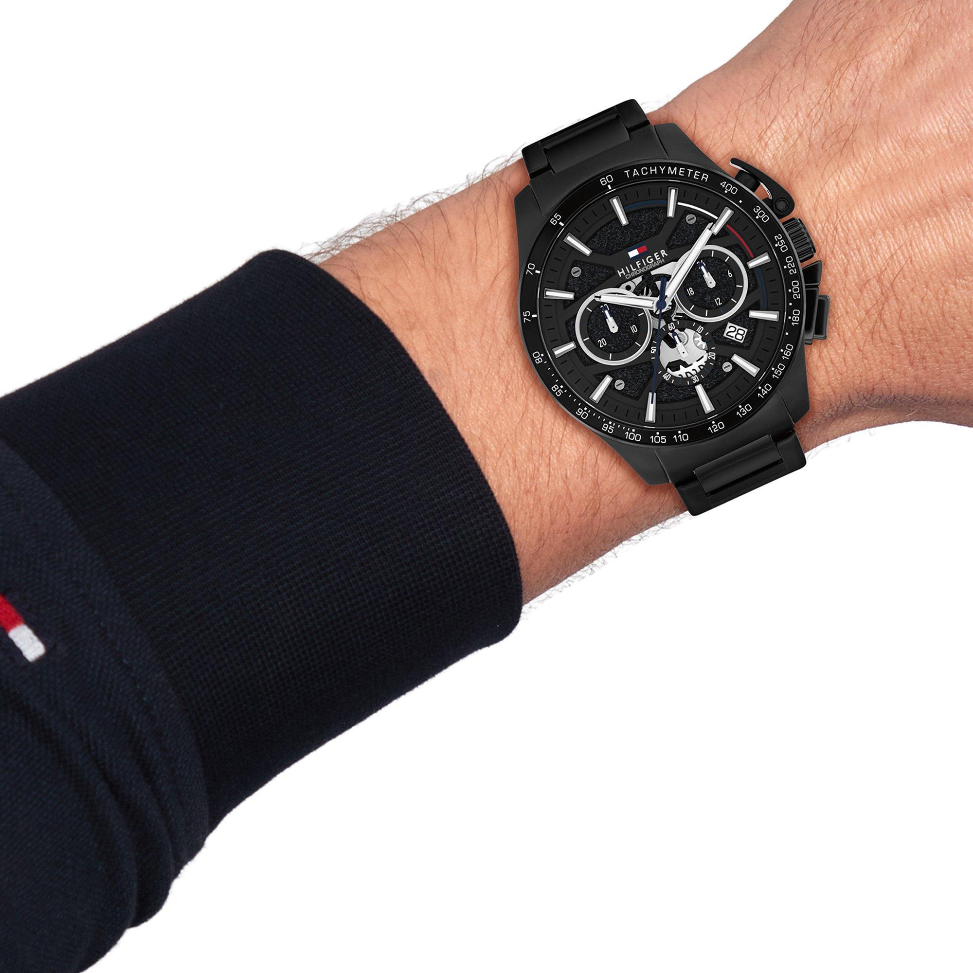 Black/Black - Tommy Hilfiger - Tommy Hilfiger Mens Watch - 4