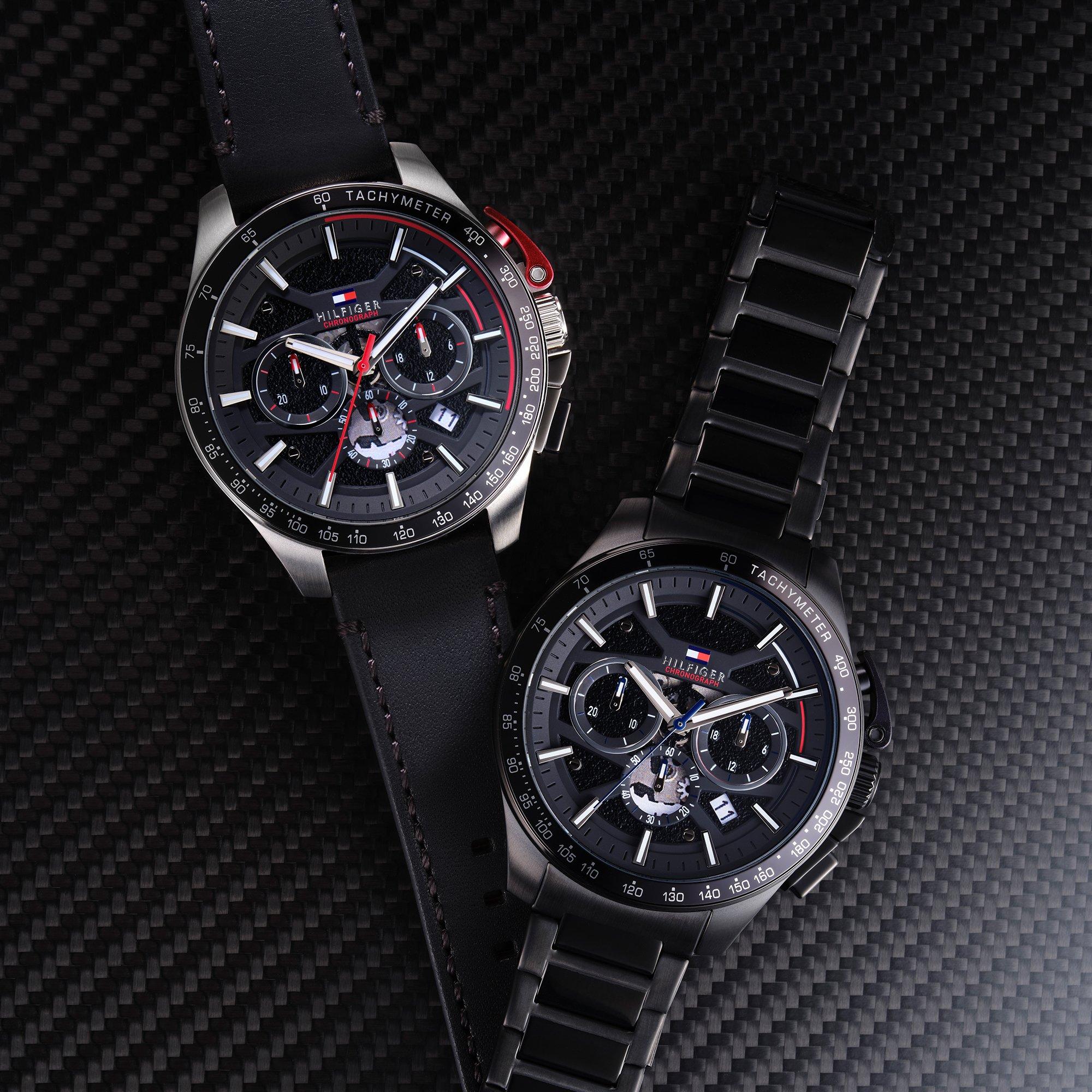 Black/Black - Tommy Hilfiger - Tommy Hilfiger Mens Watch - 5