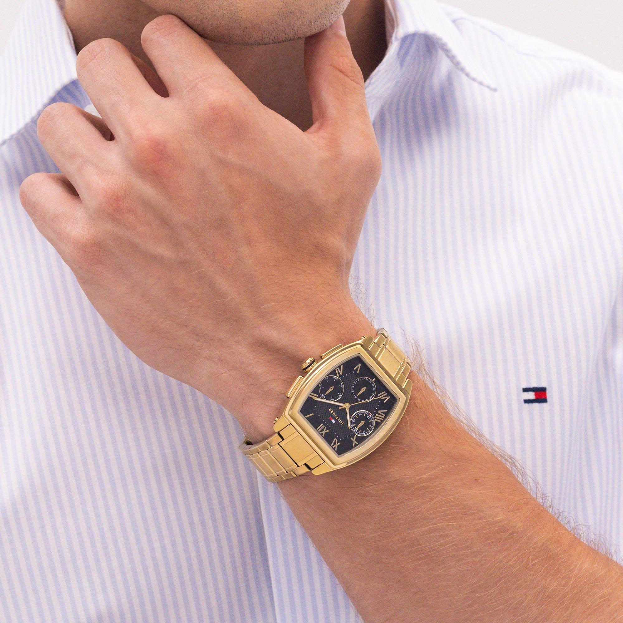 Black/Gold - Tommy Hilfiger - Tommy Hilfiger Mens Bracelet Watch - 4