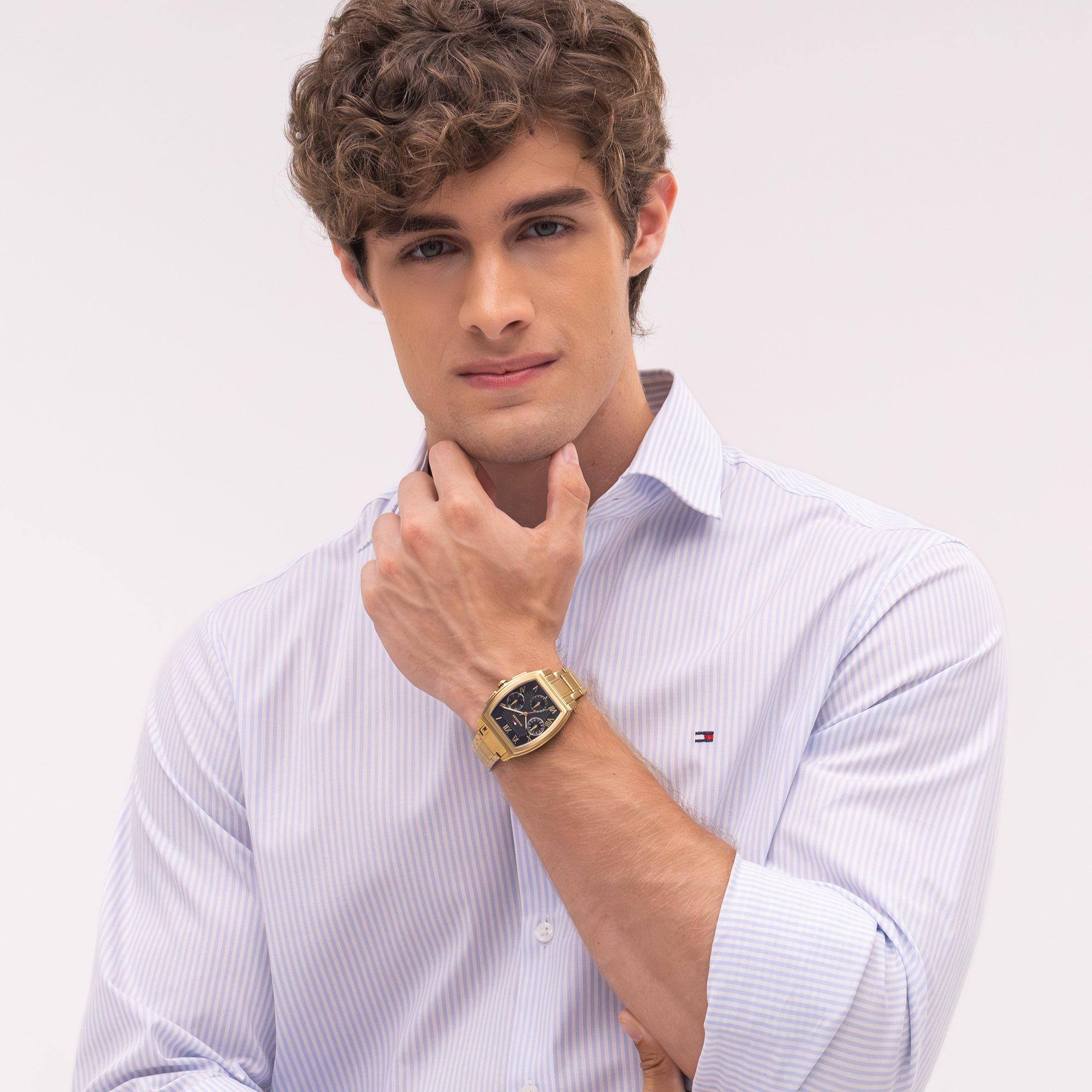 Black/Gold - Tommy Hilfiger - Tommy Hilfiger Mens Bracelet Watch - 5