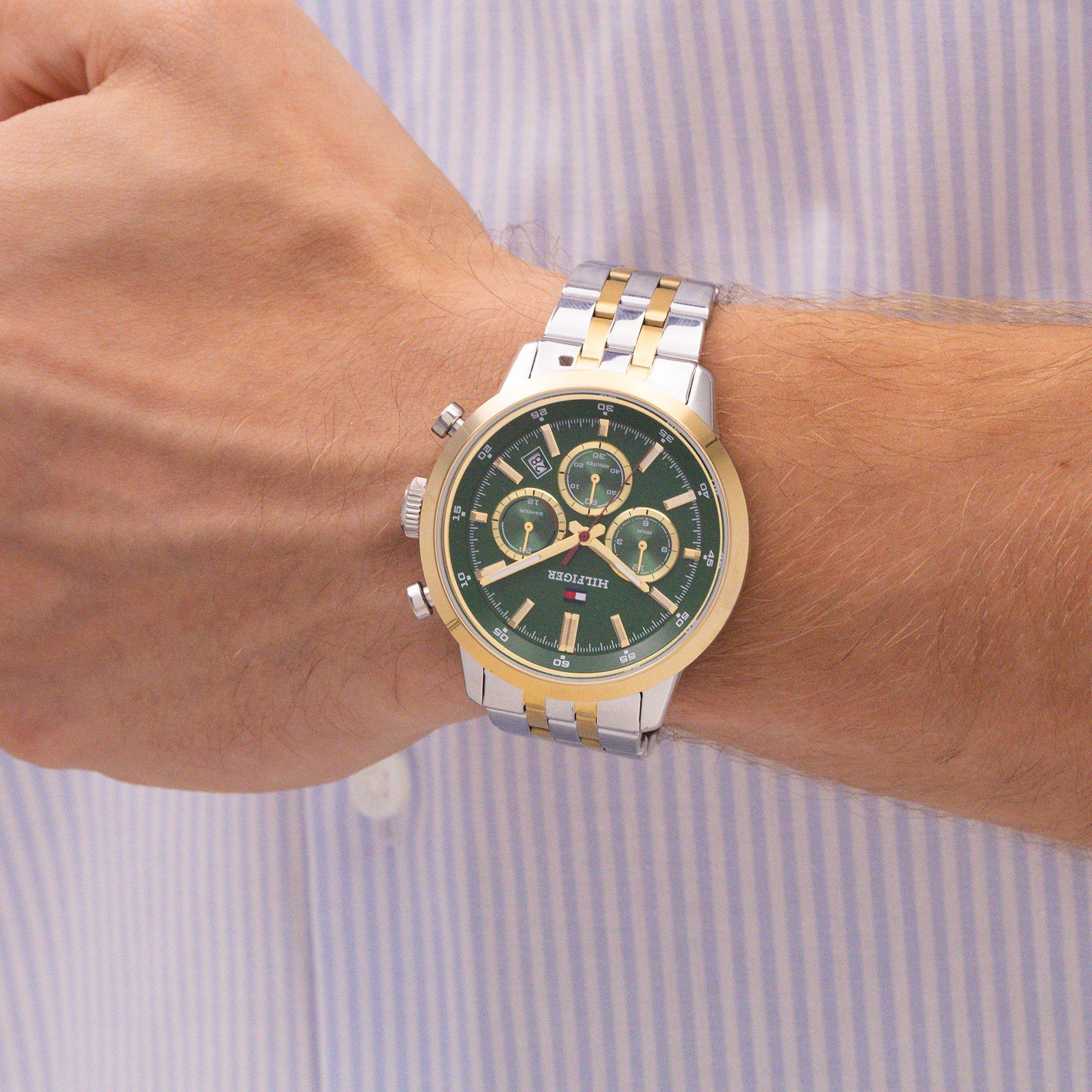 Green/Gold - Tommy Hilfiger - Tommy Hilfiger Mens Watch - 4