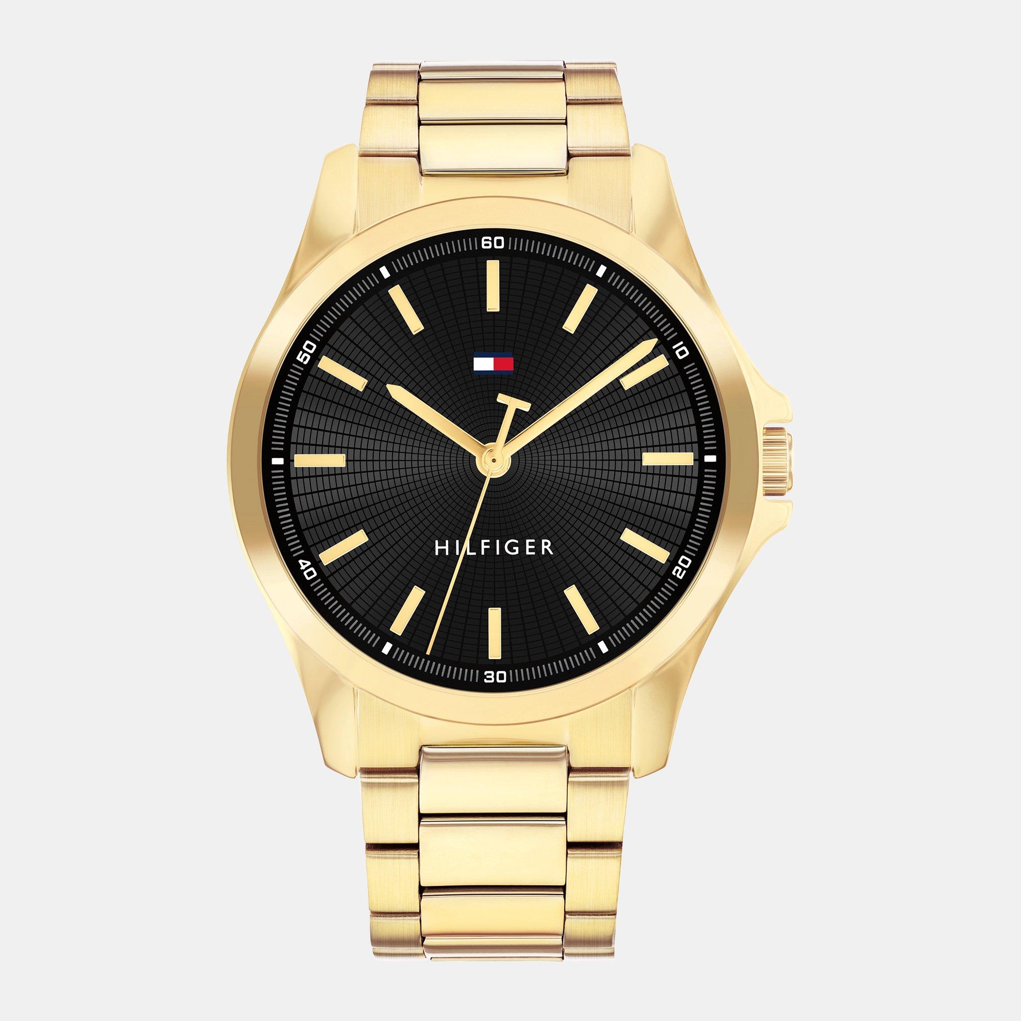Tommy Hilfiger Men's Plated Bracelet Watch - Gold/Gold