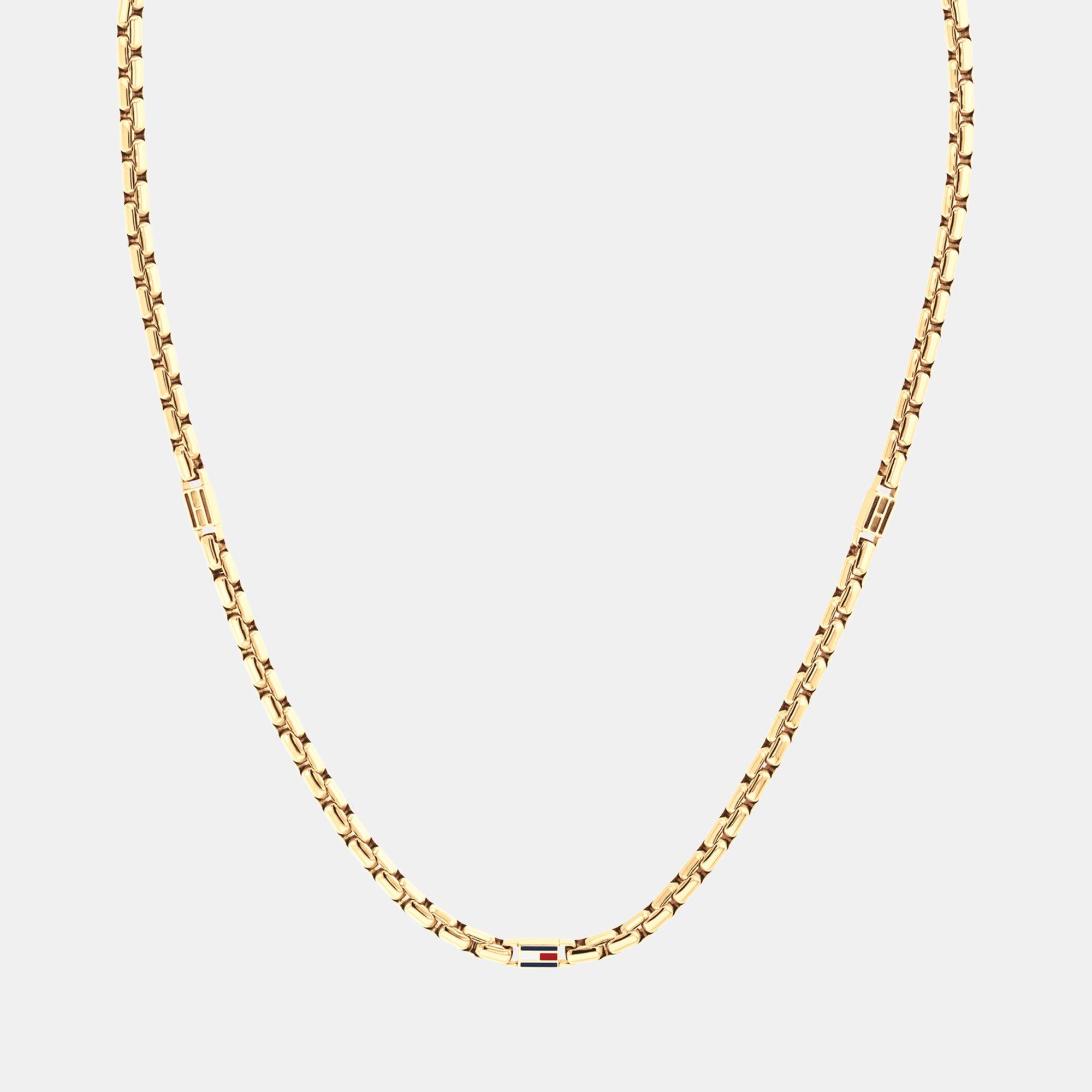 Gold - Tommy Hilfiger - Tommy Hilfiger Men’s Necklace - 1