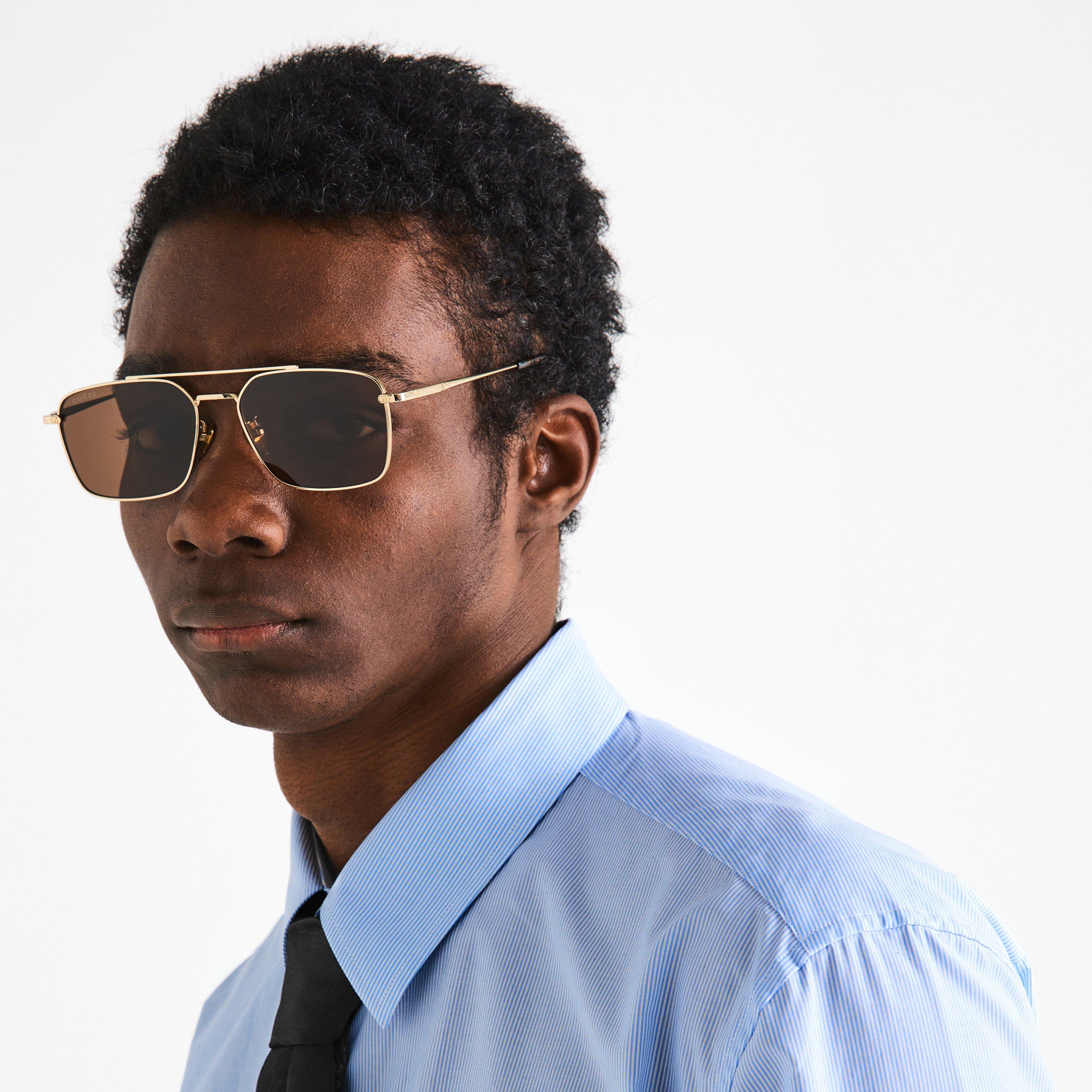 Gold/Black - Gucci - GUCCI S GG1957SA Sn63 - 2