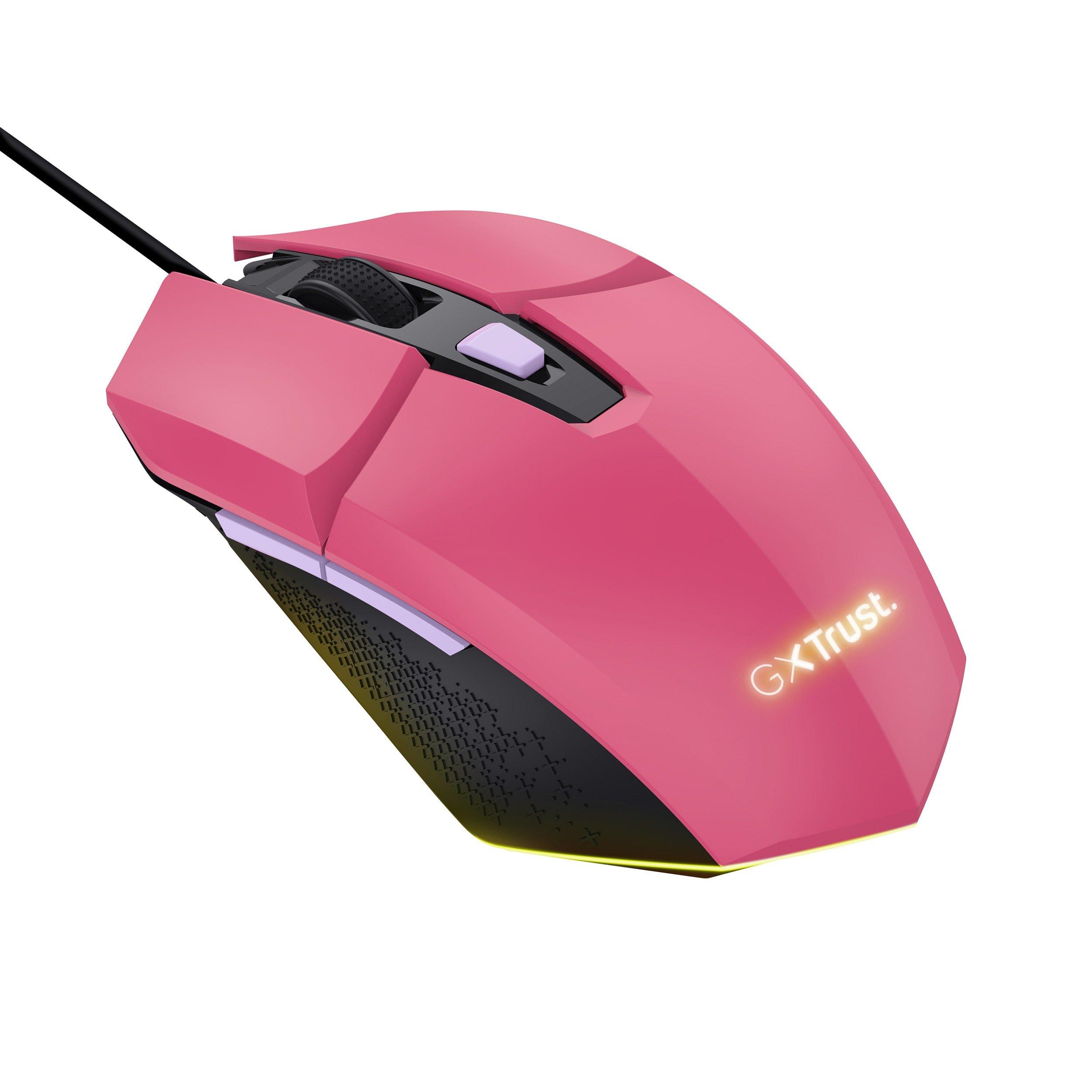 Pink - Trust - Trust GXT 109P Felox Gaming Mouse - Pink - 9