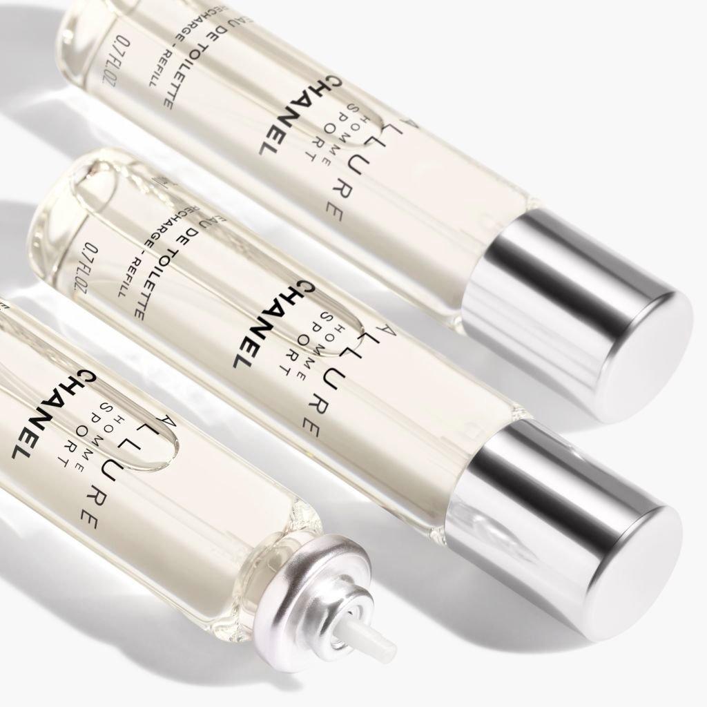 CHANEL Perfume ALLIRE RECHARGE VAPORt！ Chanel Allure Homme Sport Travel Set EDT Spray 60 ml : Amazon.co