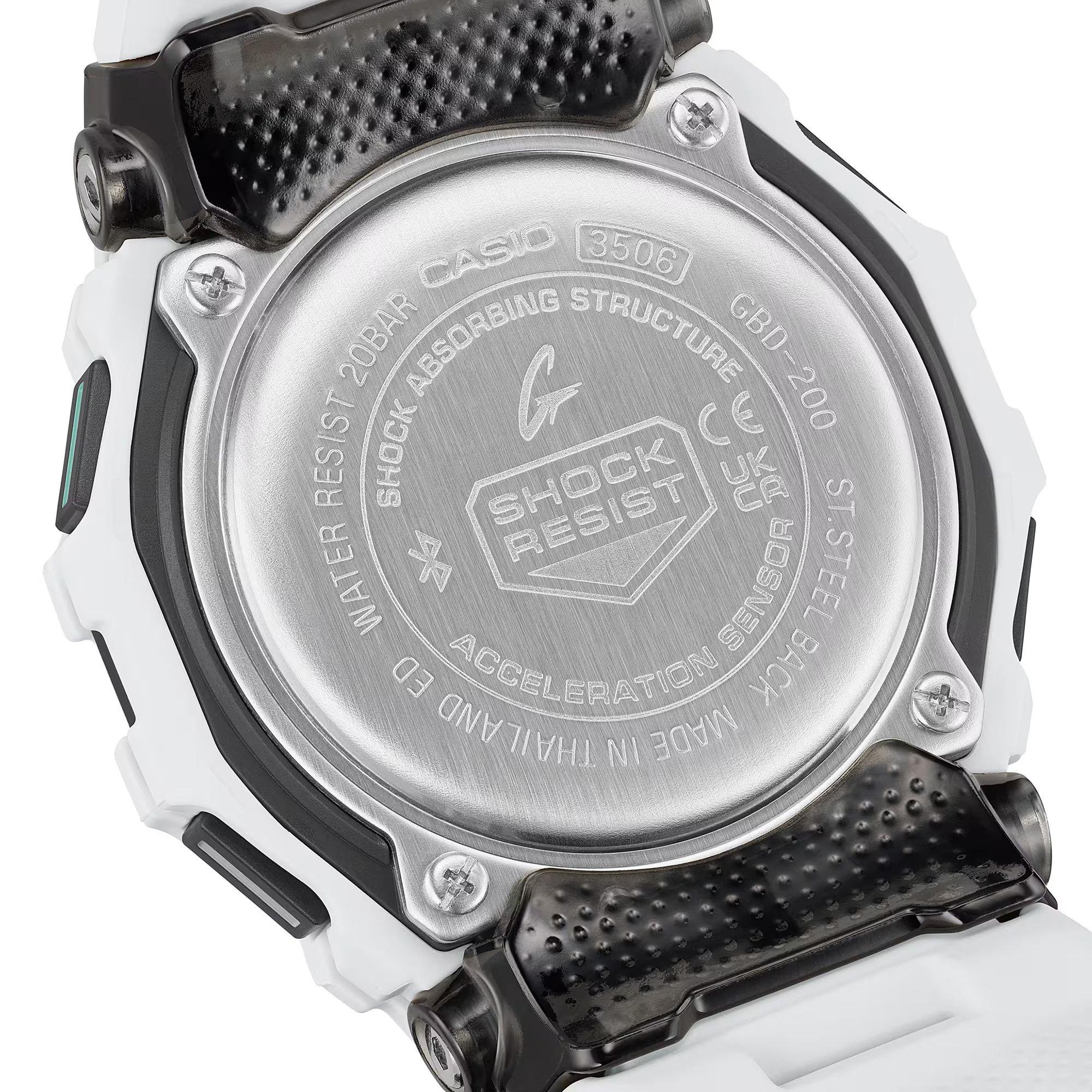 White - G Shock - Mens GBD-200 Watch - 7