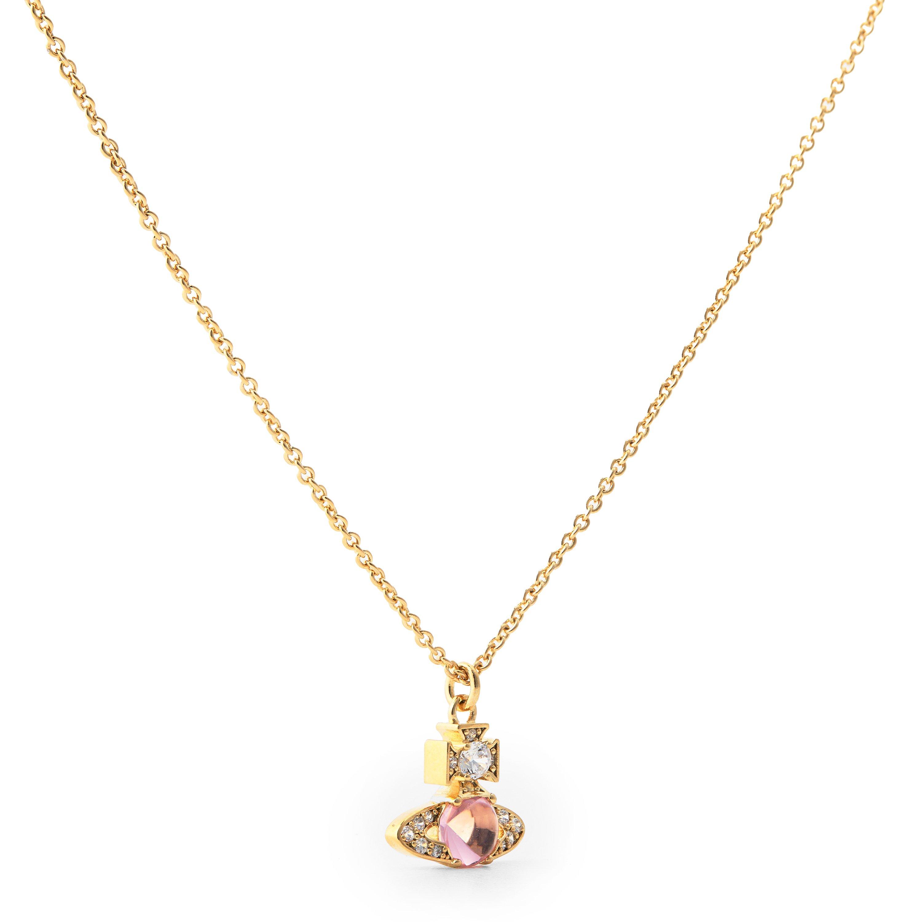 Gold/Pink - Vivienne Westwood - Viv Ondina Pendant Ld64 - 1
